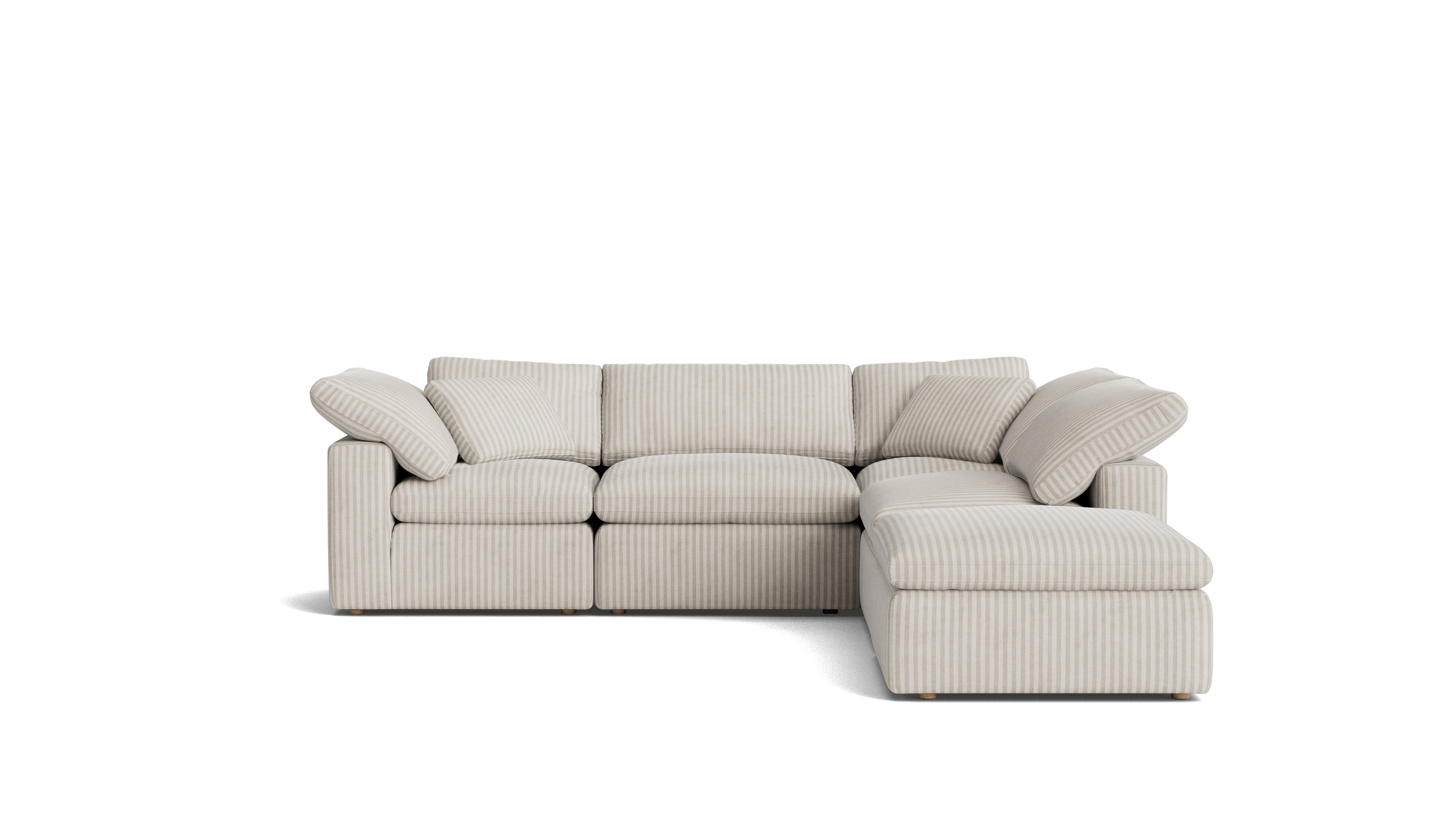 Movie Night™ 5 - Piece Modular Sectional, Standard, Newport Stripe - Sundays Company CanadaSEC-YJ-909-011