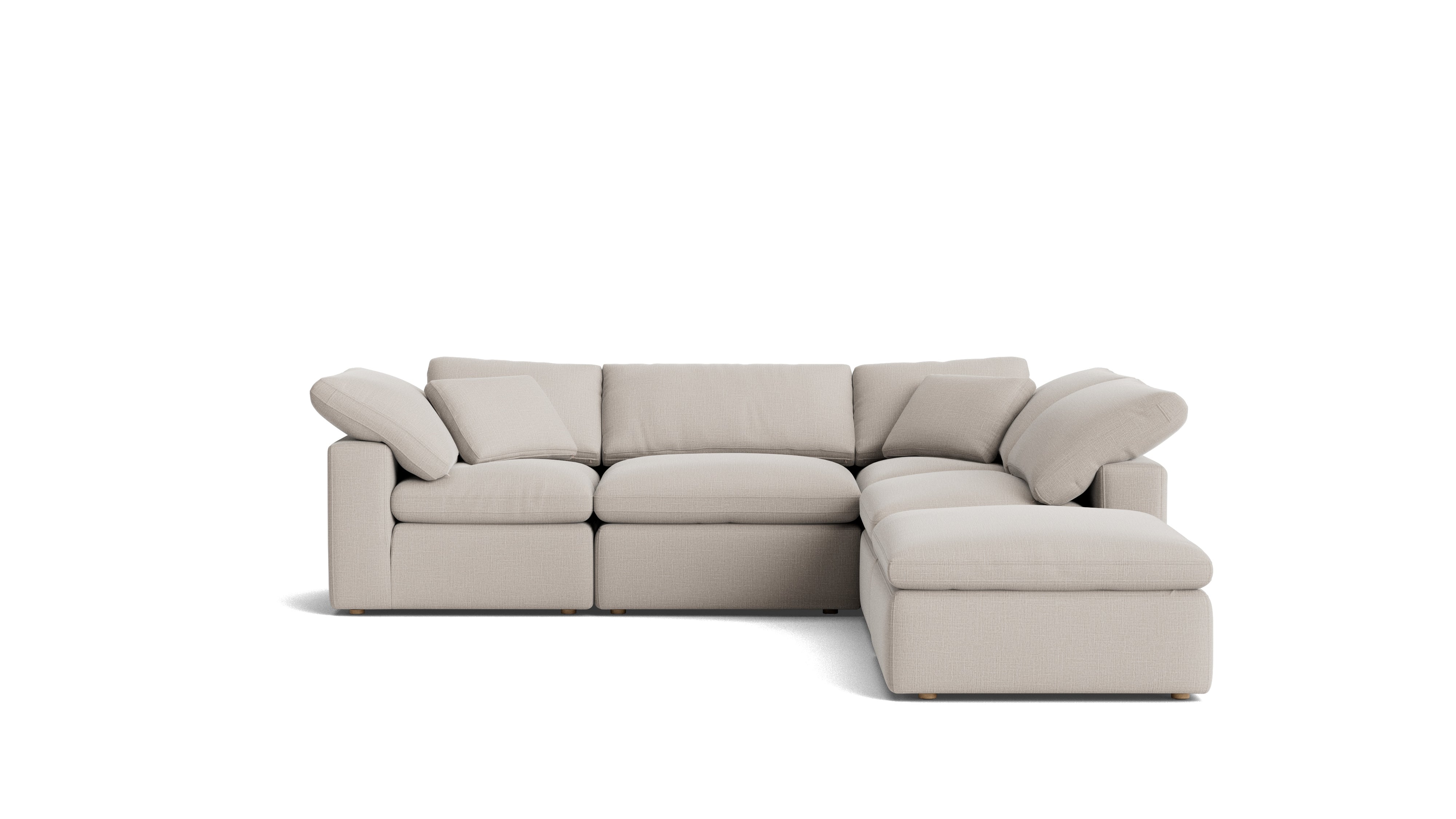 Movie Night™ 5 - Piece Modular Sectional, Standard, Clay - Sundays Company CanadaSEC-YJ-909-015