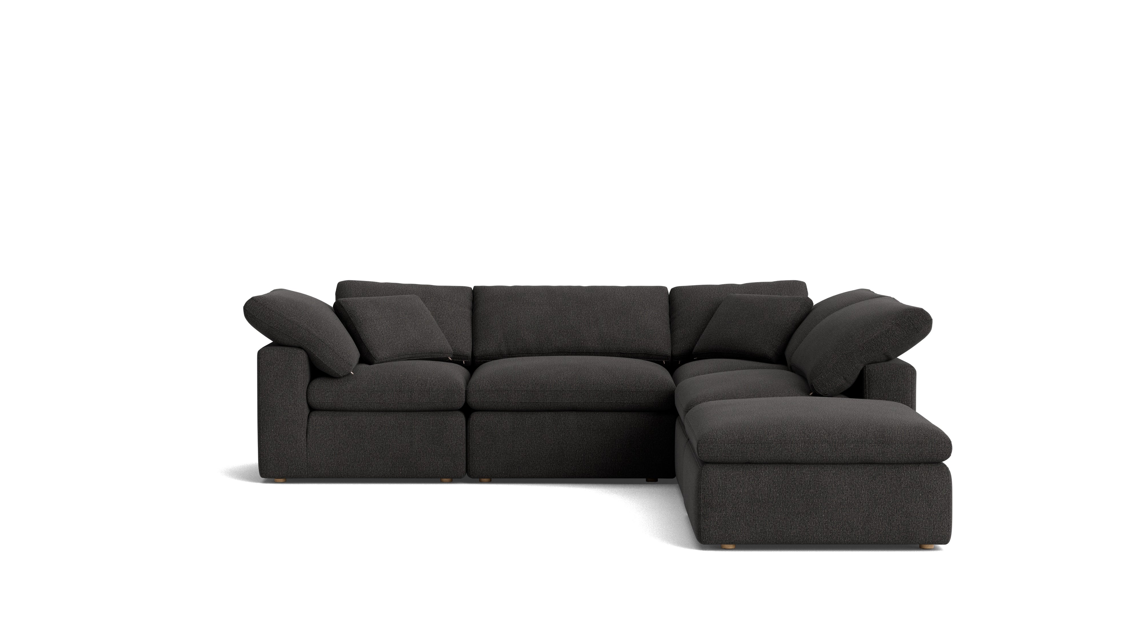 Movie Night™ 5 - Piece Modular Sectional, Standard, Dark Shadow - Sundays Company CanadaSEC-YJ-909-025