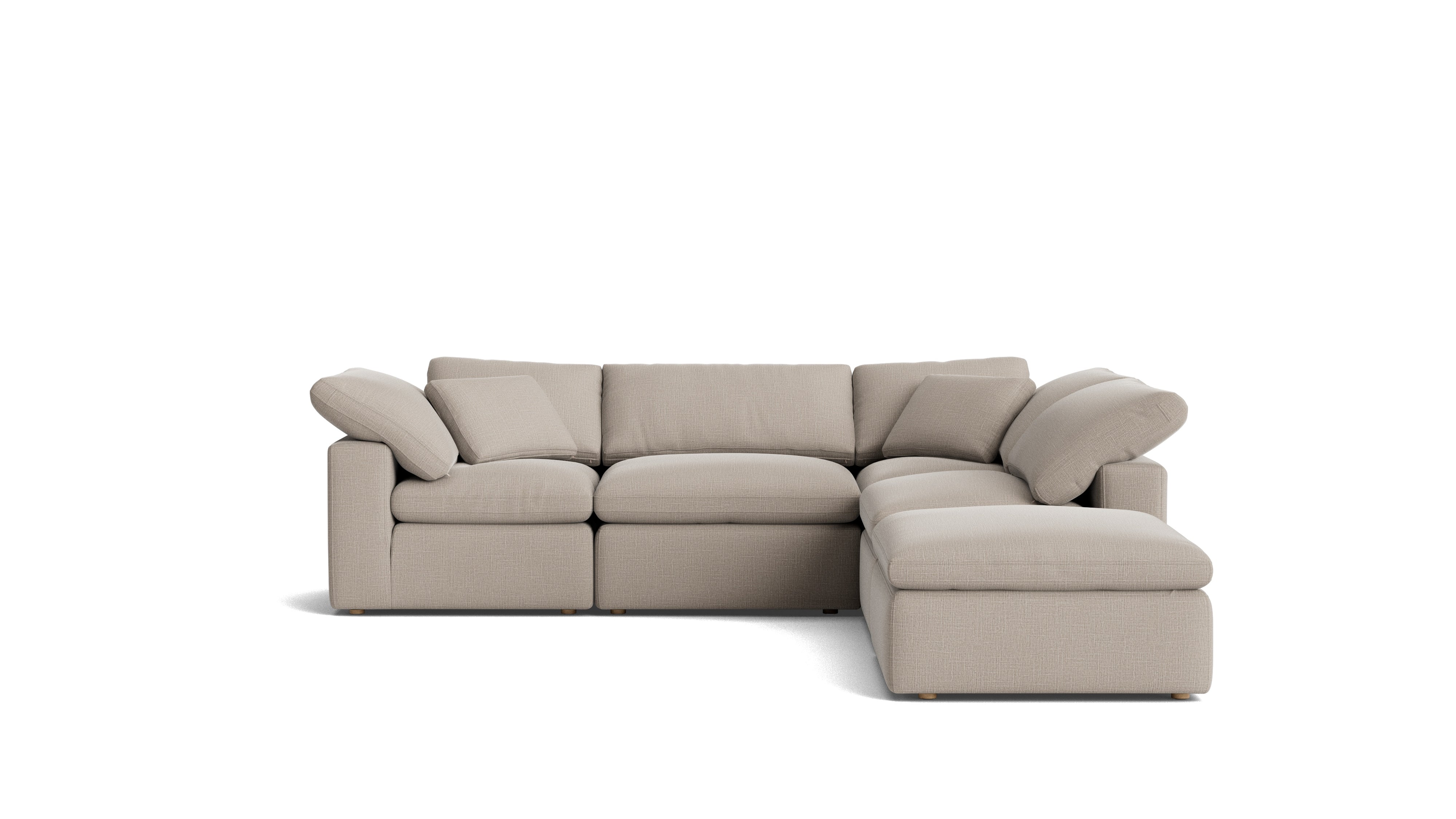 Movie Night™ 5 - Piece Modular Sectional, Standard, Light Pebble - Sundays Company CanadaSEC-YJ-909-029