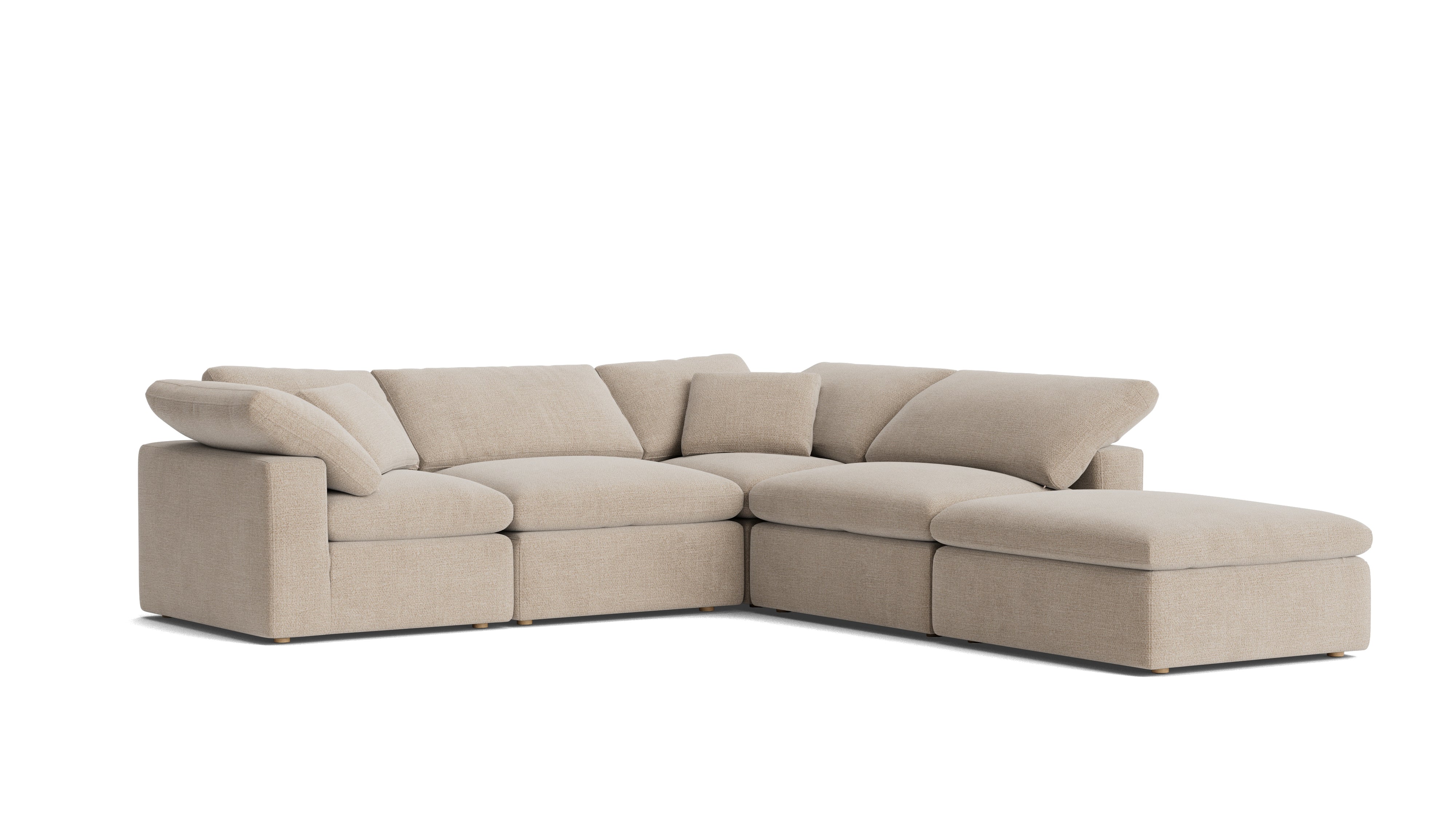 Movie Night™ 5 - Piece Modular Sectional, Standard, Champagne - Sundays Company CanadaSEC-YJ-909-041