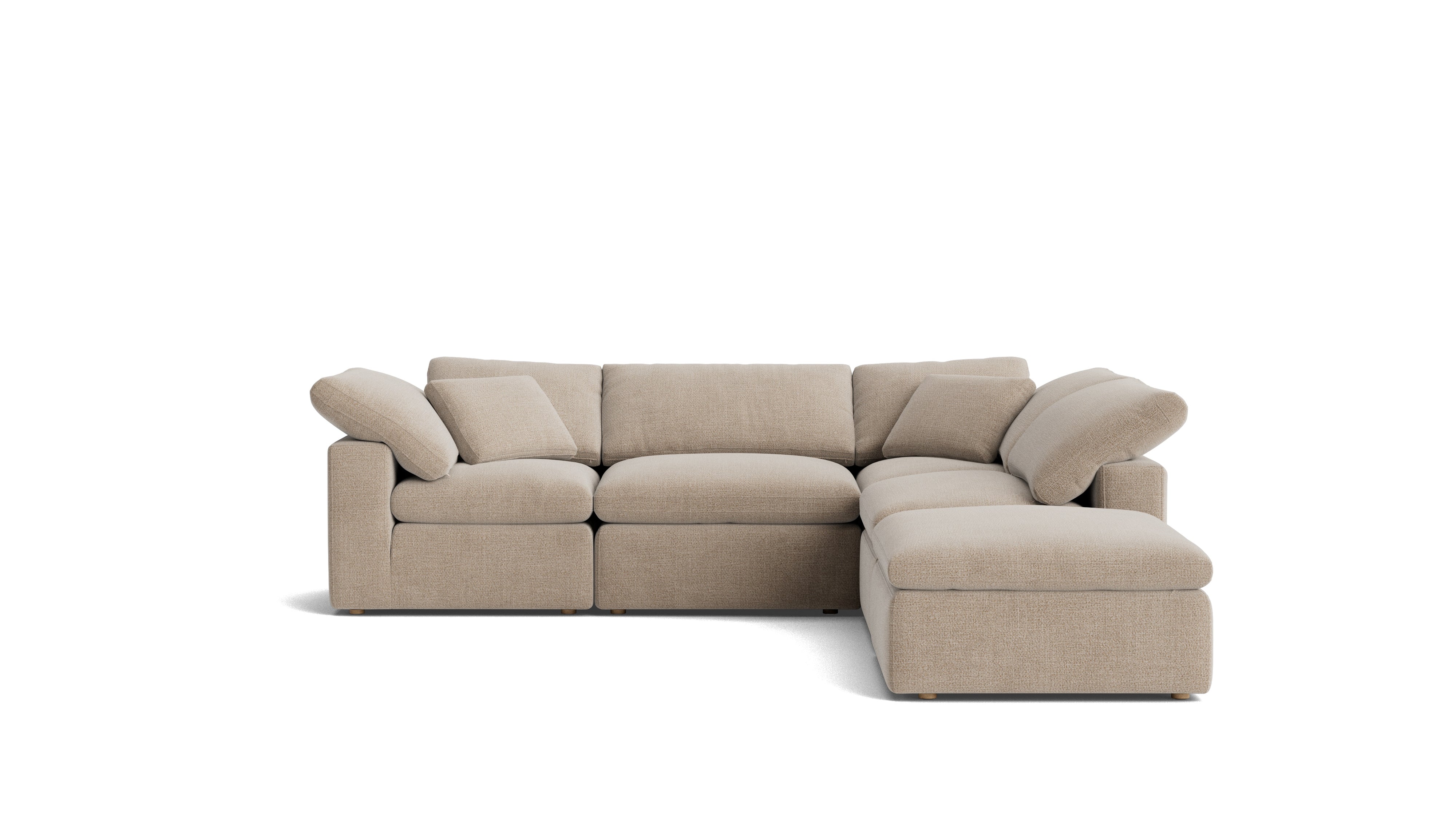 Movie Night™ 5 - Piece Modular Sectional, Standard, Champagne - Sundays Company CanadaSEC-YJ-909-041