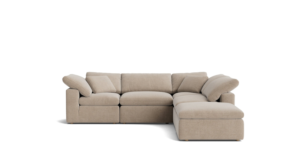 Movie Night™ 5-Piece Modular Sectional, Standard, Champagne