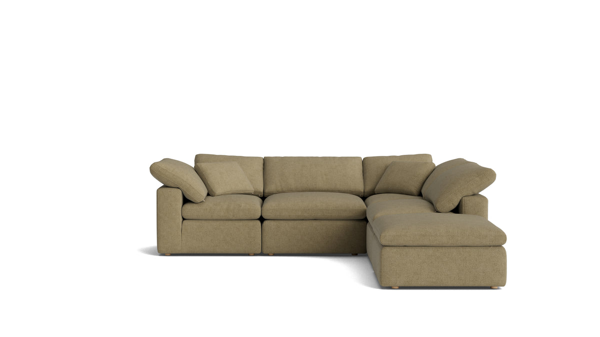 Movie Night™ 5-Piece Modular Sectional, Standard, Olive_image