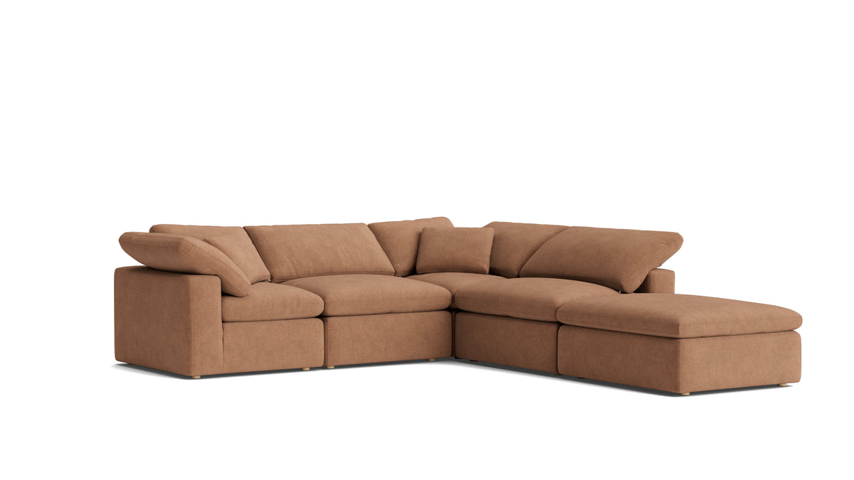 Movie Night™ 5-Piece Modular Sectional, Standard, Spice