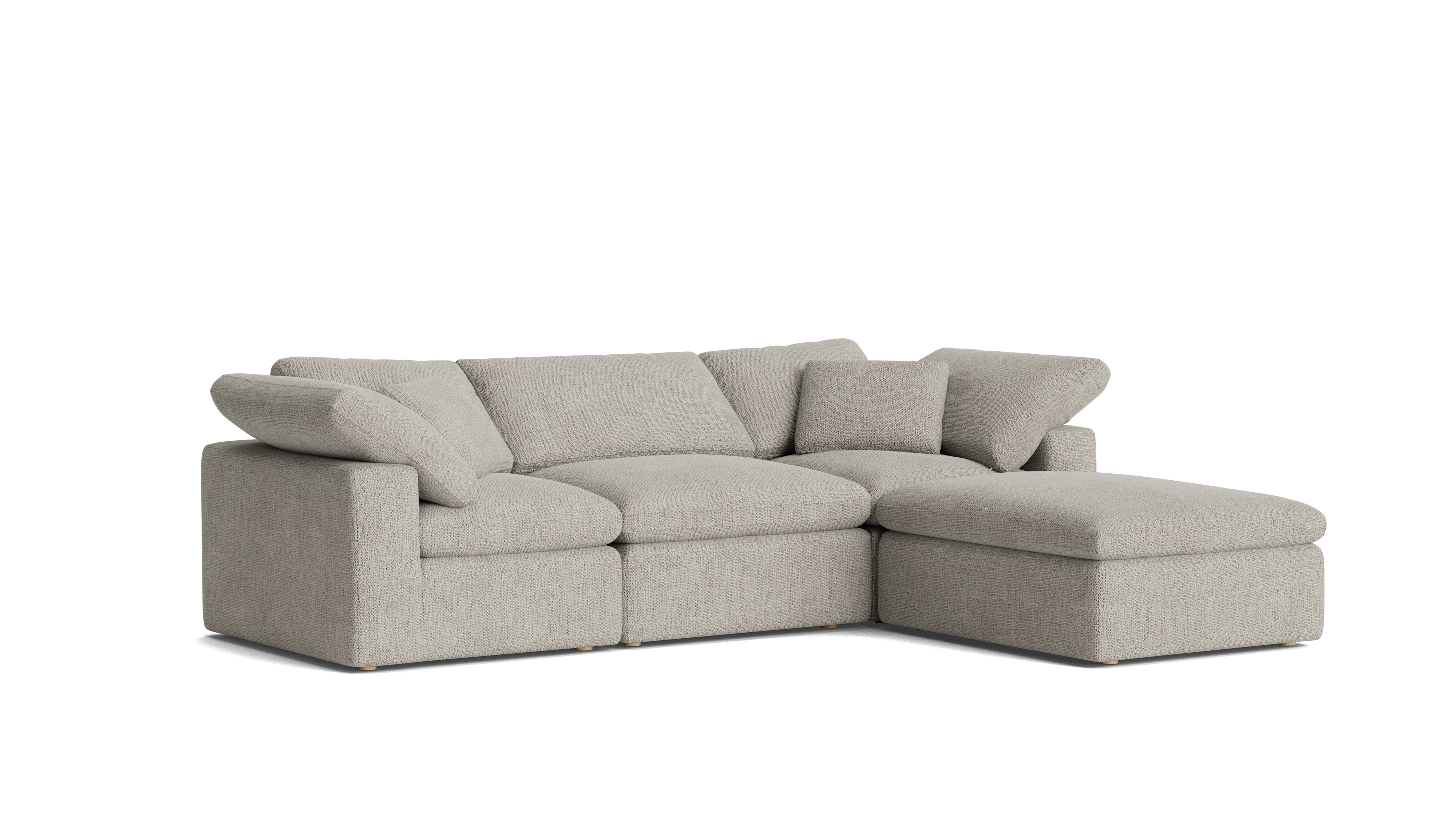 Movie Night™ 4 - Piece Modular Sectional, Standard, Oatmeal - Sundays Company CanadaSEC-YJ-910-007