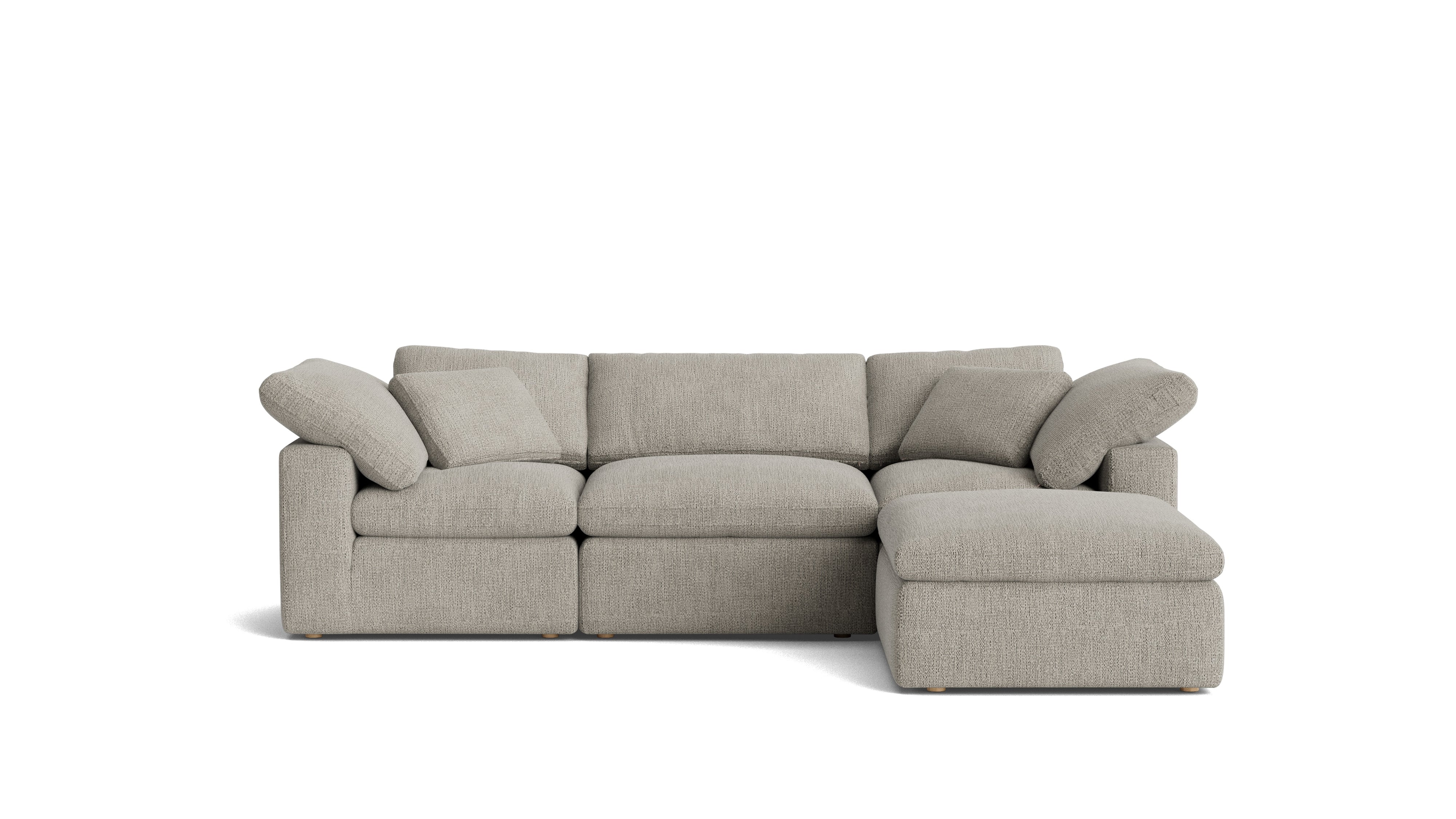 Movie Night™ 4 - Piece Modular Sectional, Standard, Oatmeal - Sundays Company CanadaSEC-YJ-910-007