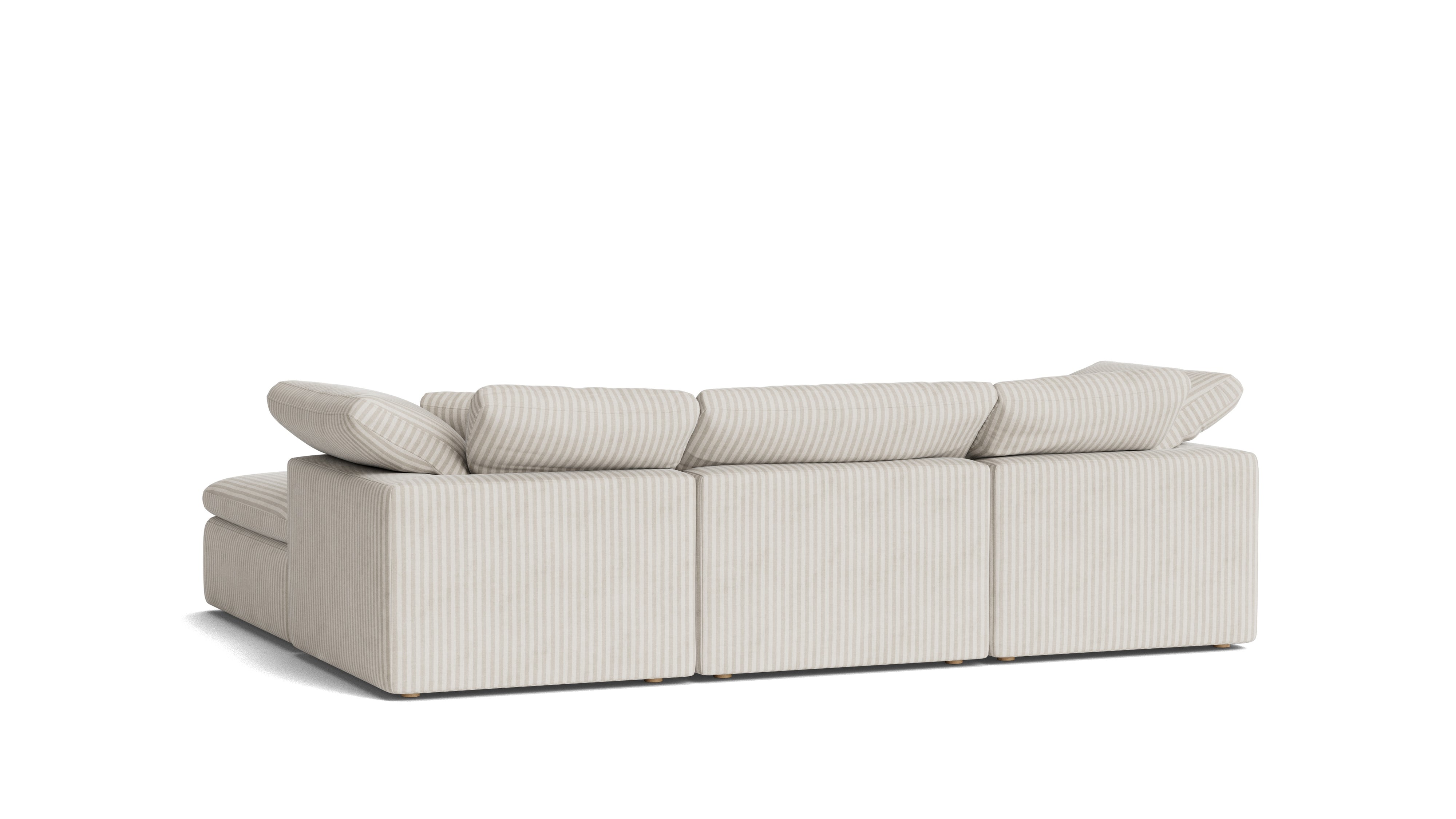 Movie Night™ 4 - Piece Modular Sectional, Standard, Newport Stripe - Sundays Company CanadaSEC-YJ-910-011