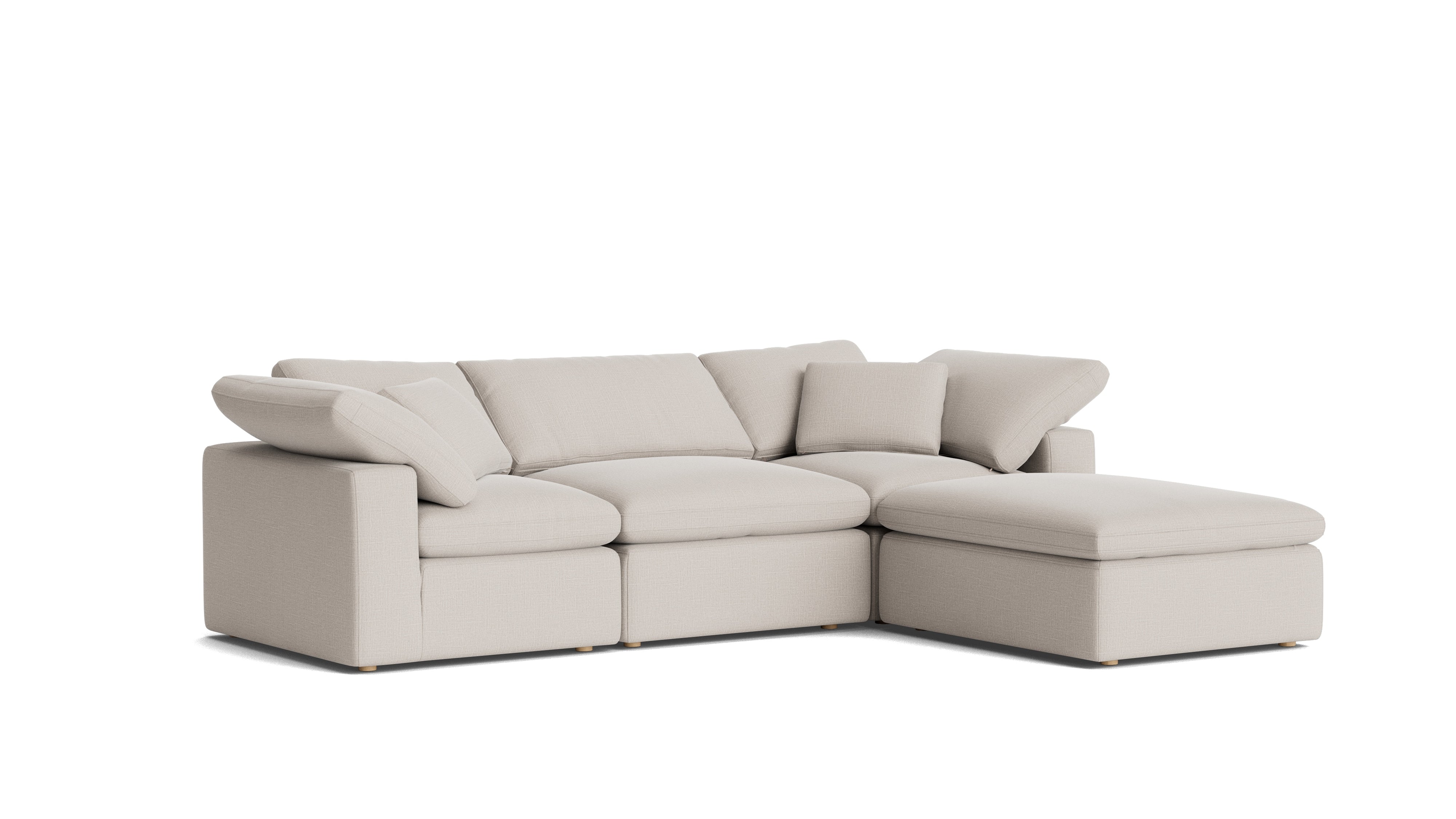 Movie Night™ 4 - Piece Modular Sectional, Standard, Clay - Sundays Company CanadaSEC-YJ-910-015