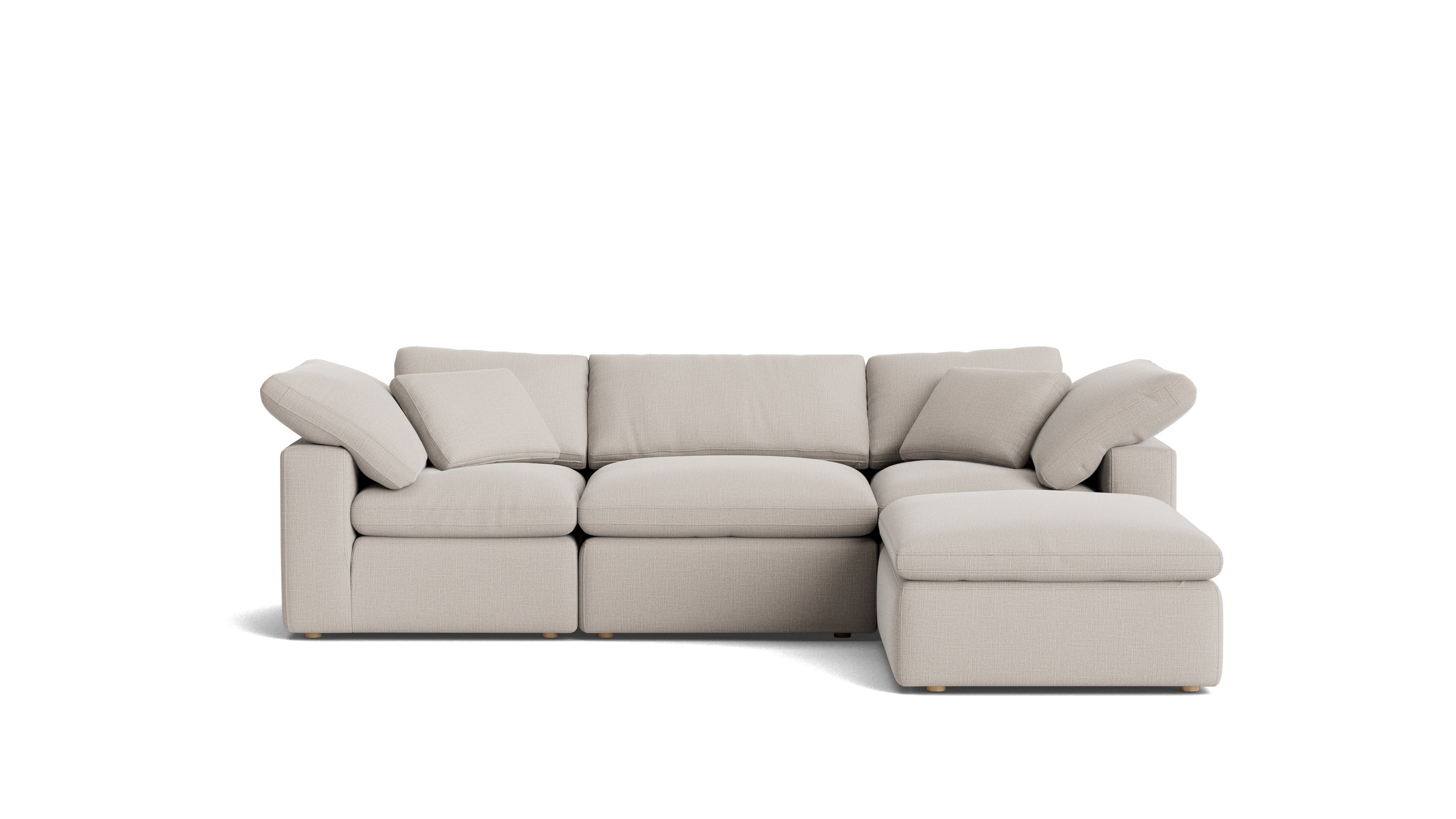 Movie Night™ 4-Piece Modular Sectional, Standard, Clay