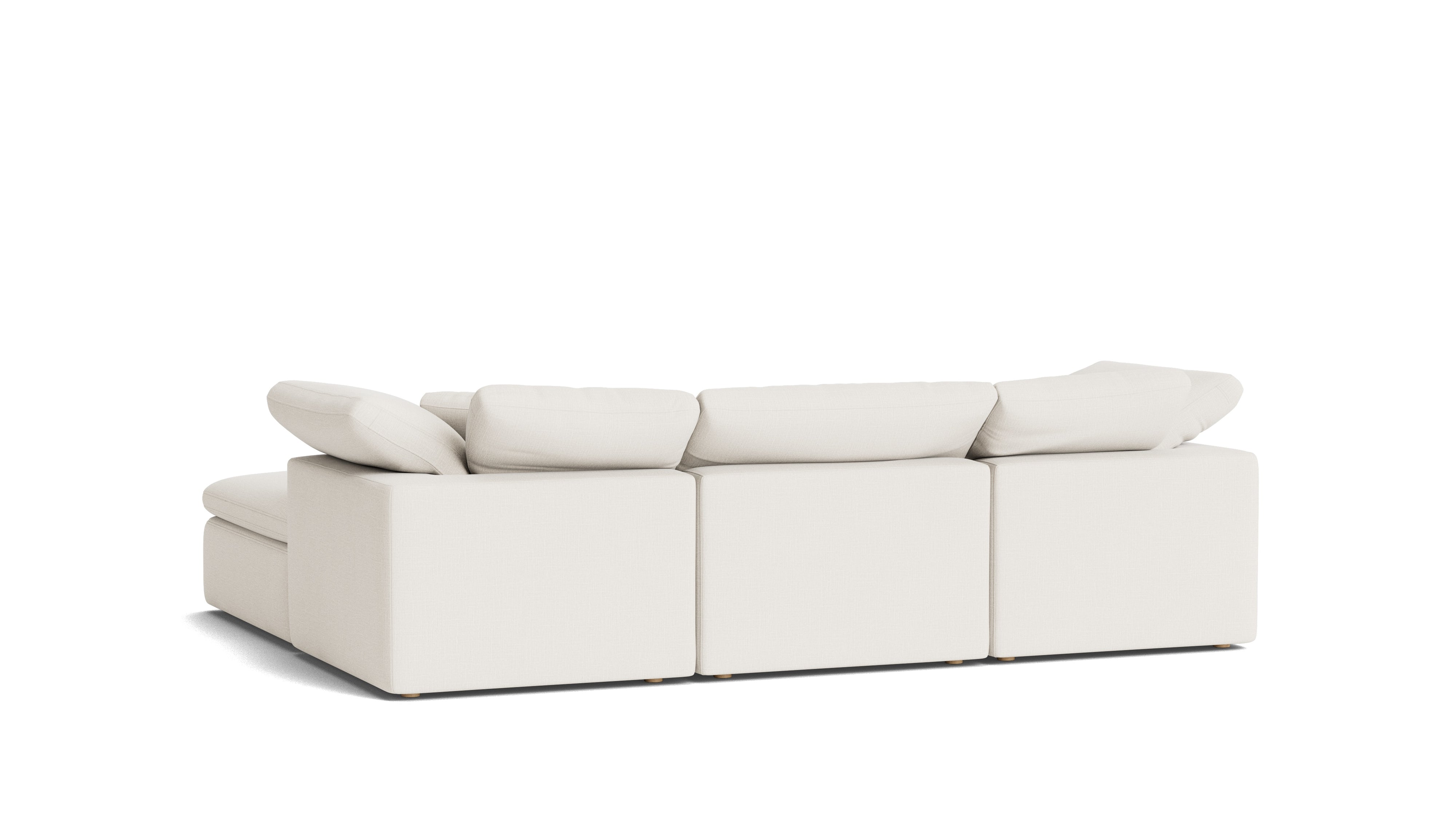 Movie Night™ 4 - Piece Modular Sectional, Standard, Cream Linen - Sundays Company CanadaSEC-YJ-910-018