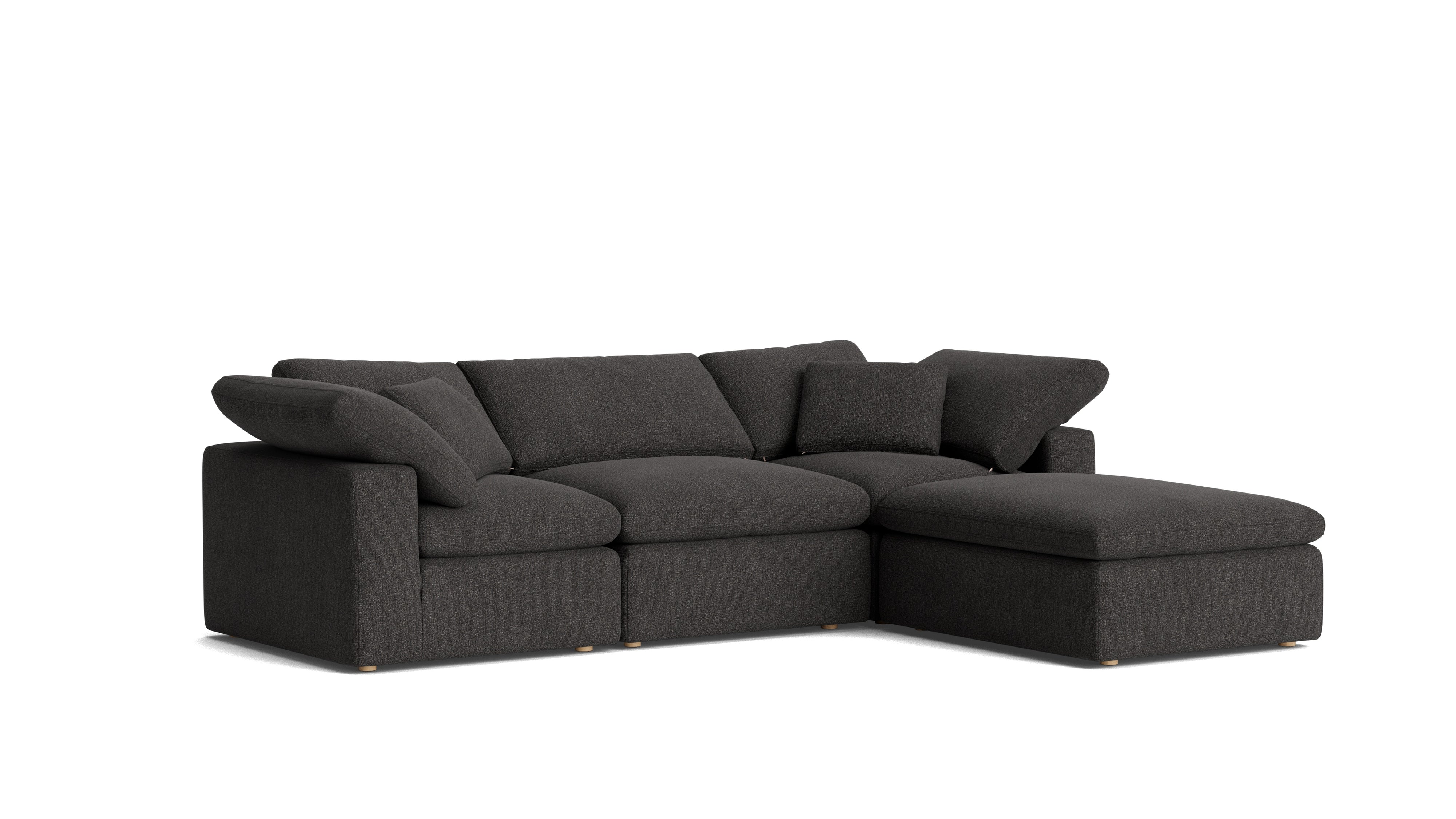 Movie Night™ 4 - Piece Modular Sectional, Standard, Dark Shadow - Sundays Company CanadaSEC-YJ-910-025