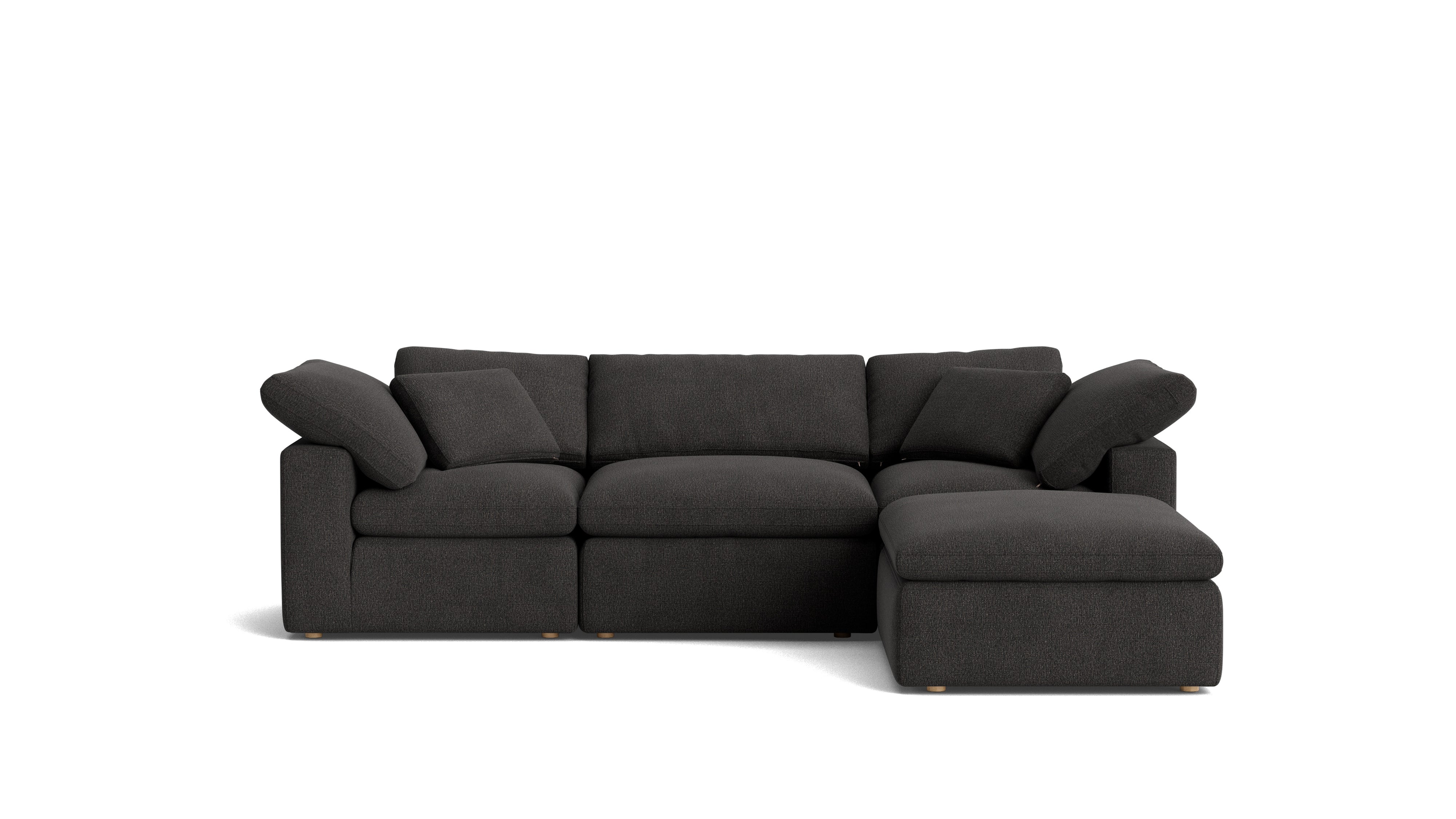 Movie Night™ 4 - Piece Modular Sectional, Standard, Dark Shadow - Sundays Company CanadaSEC-YJ-910-025