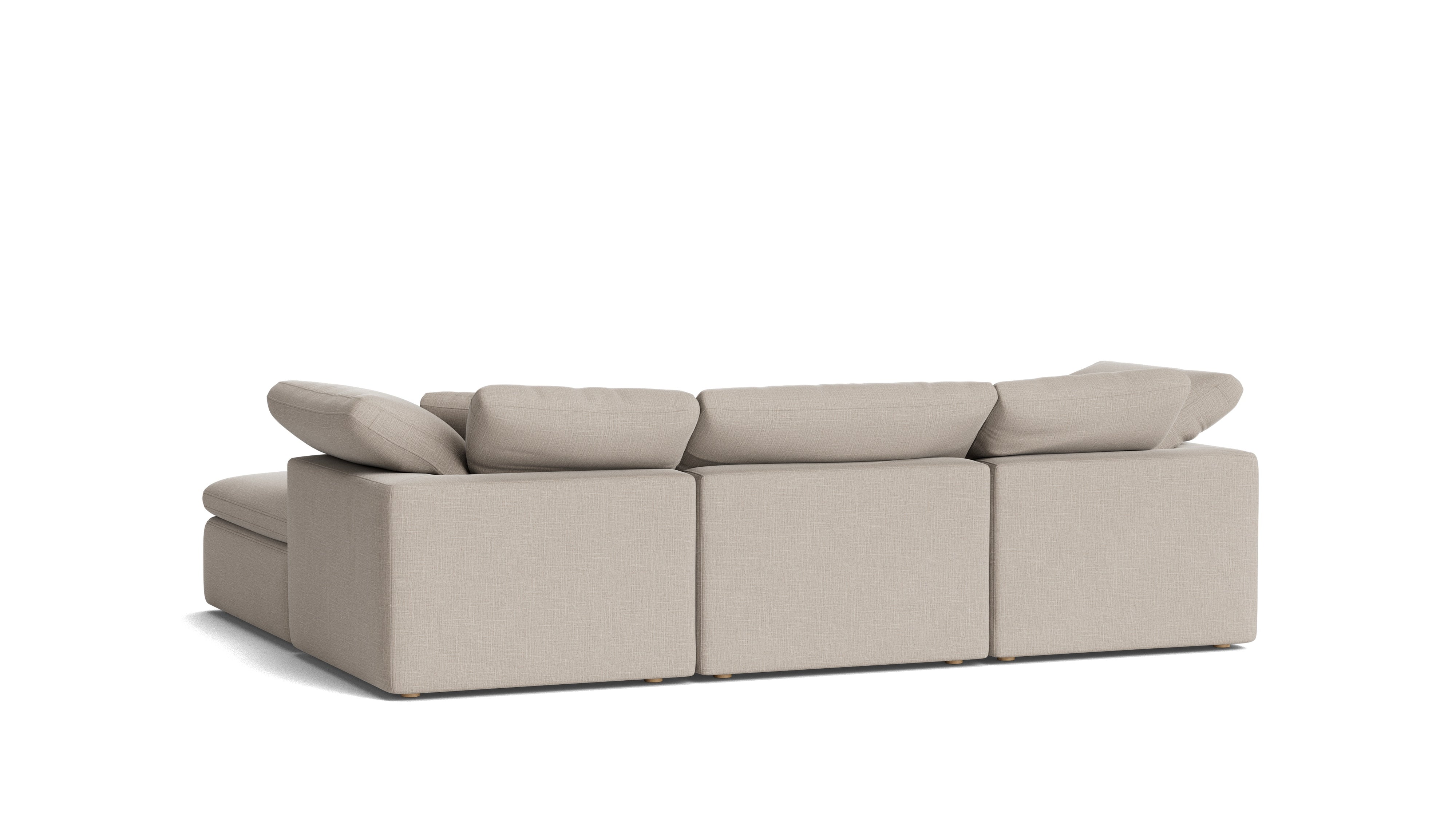 Movie Night™ 4 - Piece Modular Sectional, Standard, Light Pebble - Sundays Company CanadaSEC-YJ-910-029