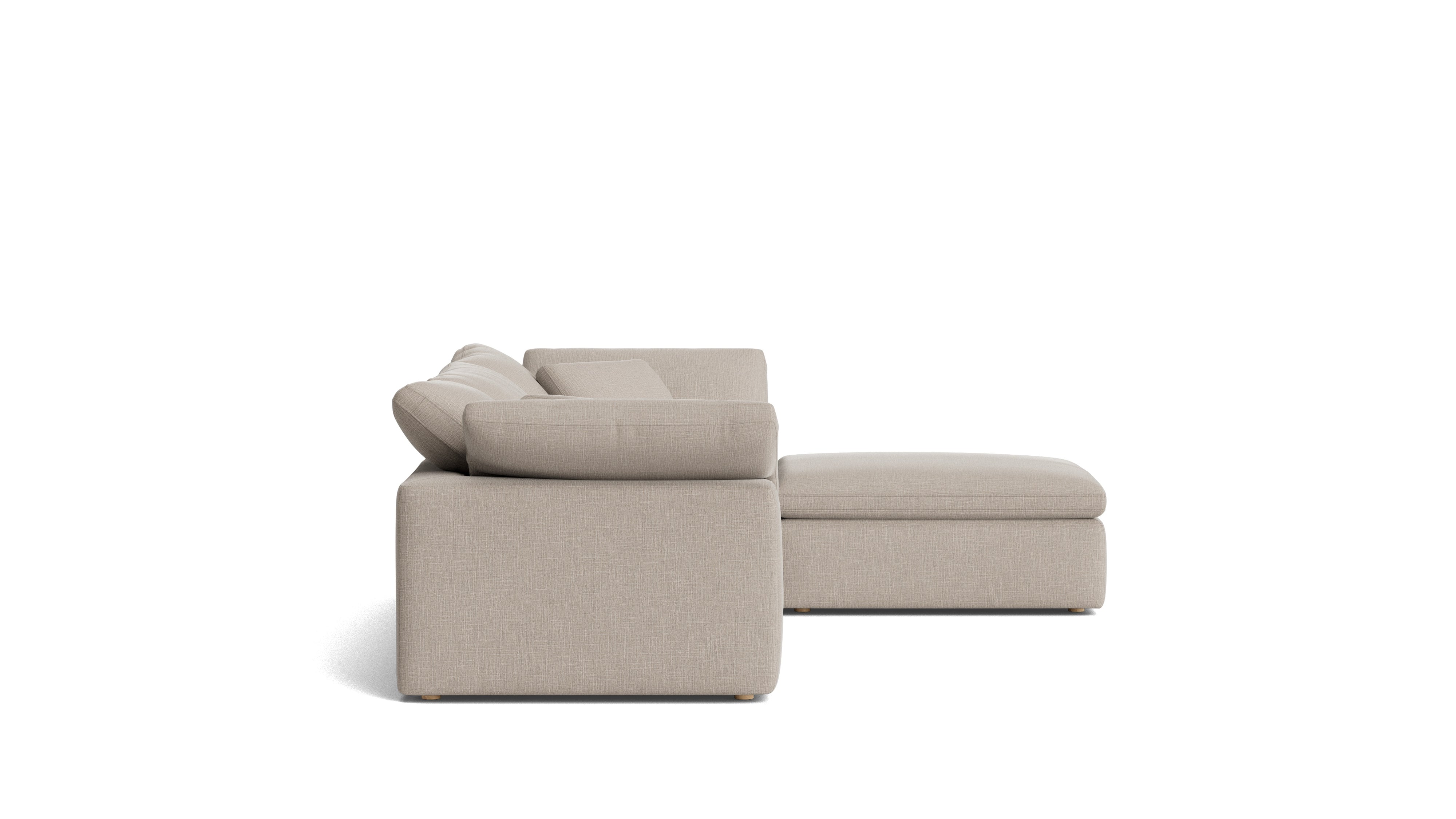 Movie Night™ 4 - Piece Modular Sectional, Standard, Light Pebble - Sundays Company CanadaSEC-YJ-910-029