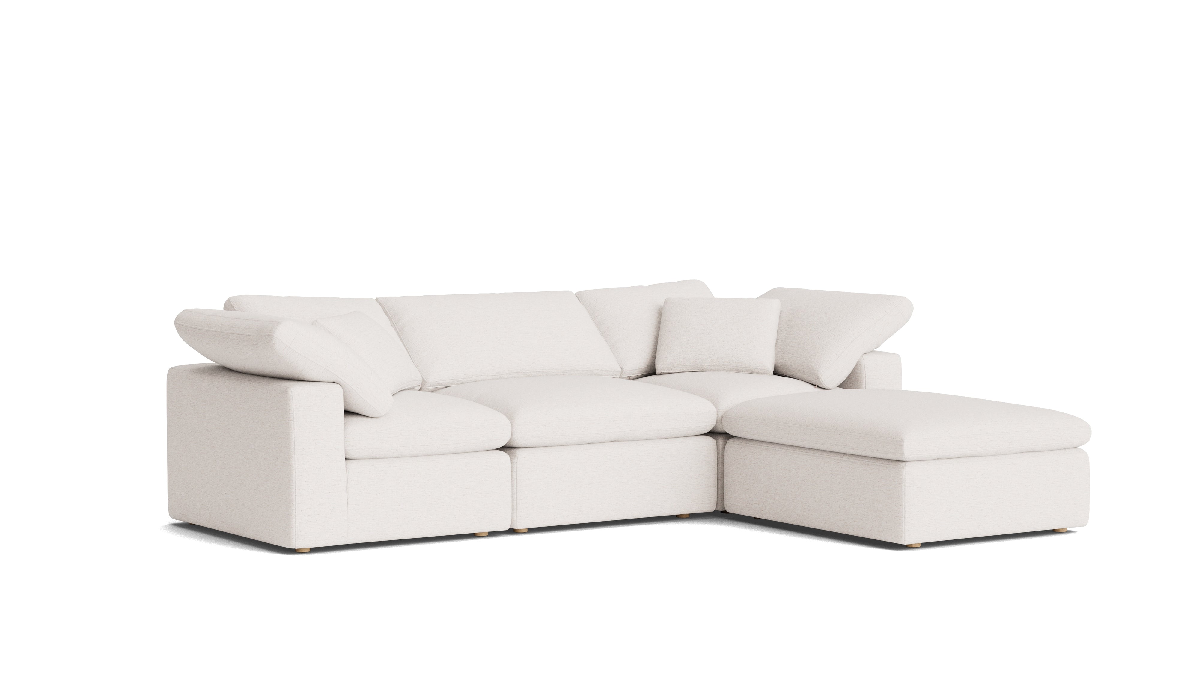Movie Night™ 4-Piece Modular Sectional, Standard, Nomad Snow