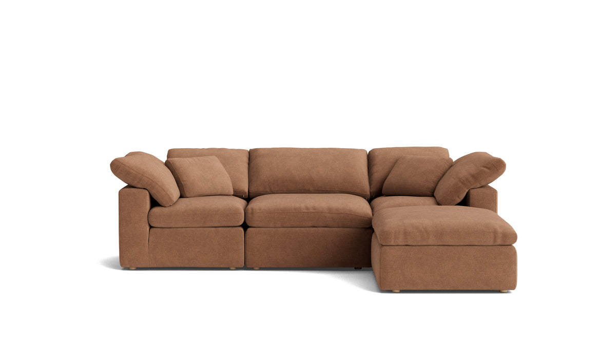 Movie Night™ 4-Piece Modular Sectional, Standard, Spice