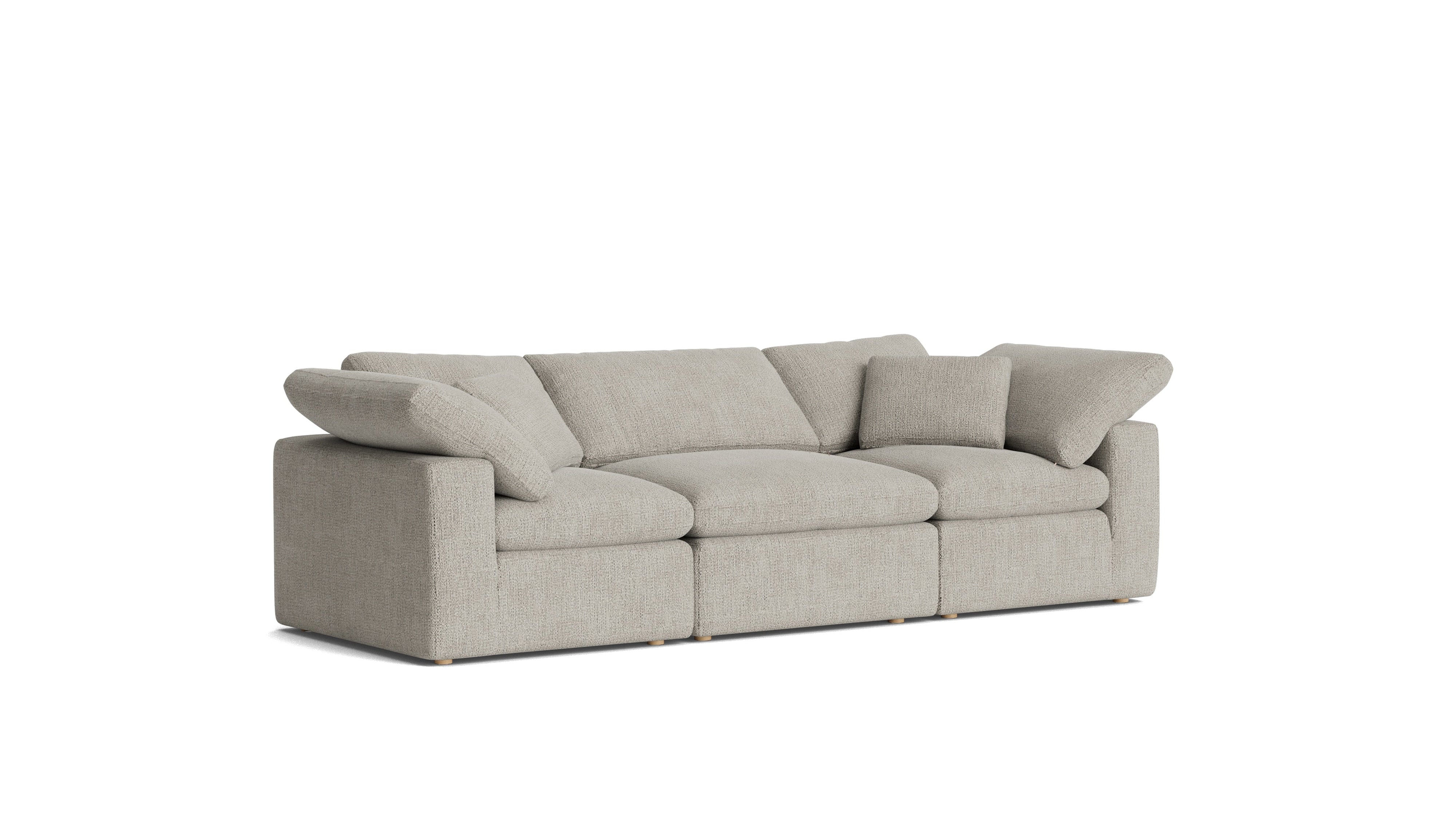 Movie Night™ 3-Piece Modular Sofa, Standard, Oatmeal