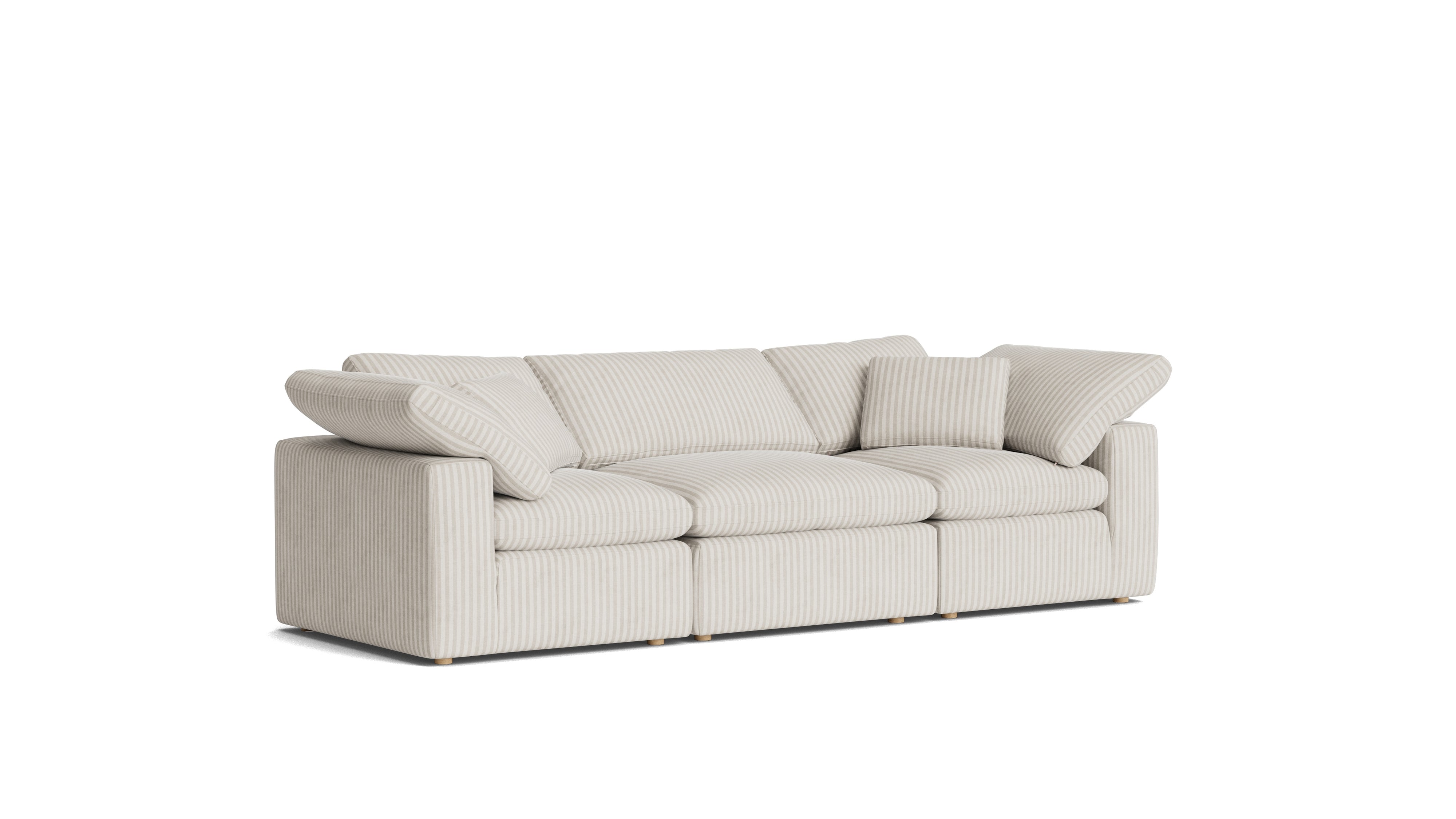 Movie Night™ 3 - Piece Modular Sofa, Standard, Newport Stripe - Sundays Company CanadaSEC-YJ-911-011