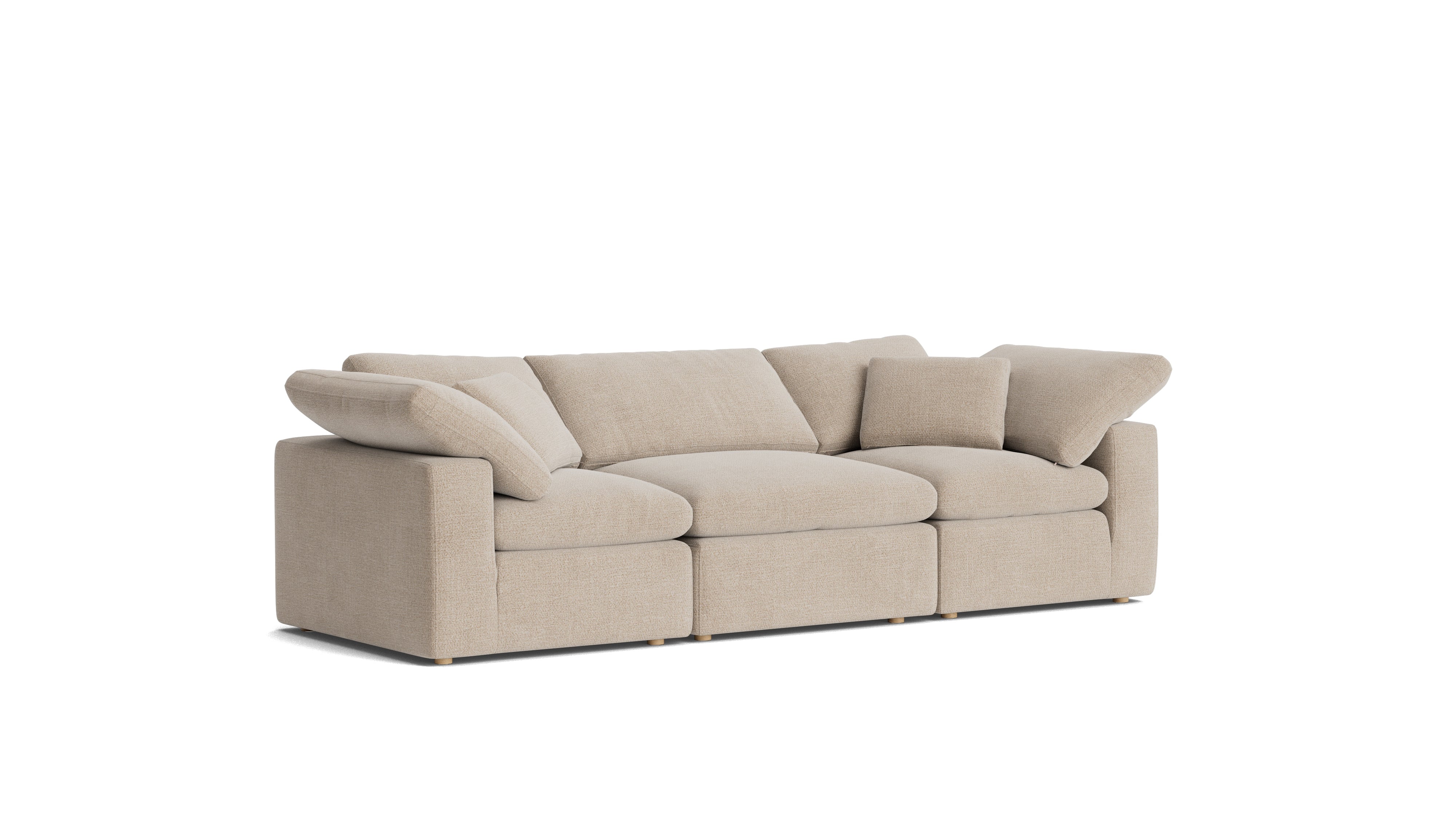 Movie Night™ 3 - Piece Modular Sofa, Standard, Champagne - Sundays Company CanadaSEC-YJ-911-041