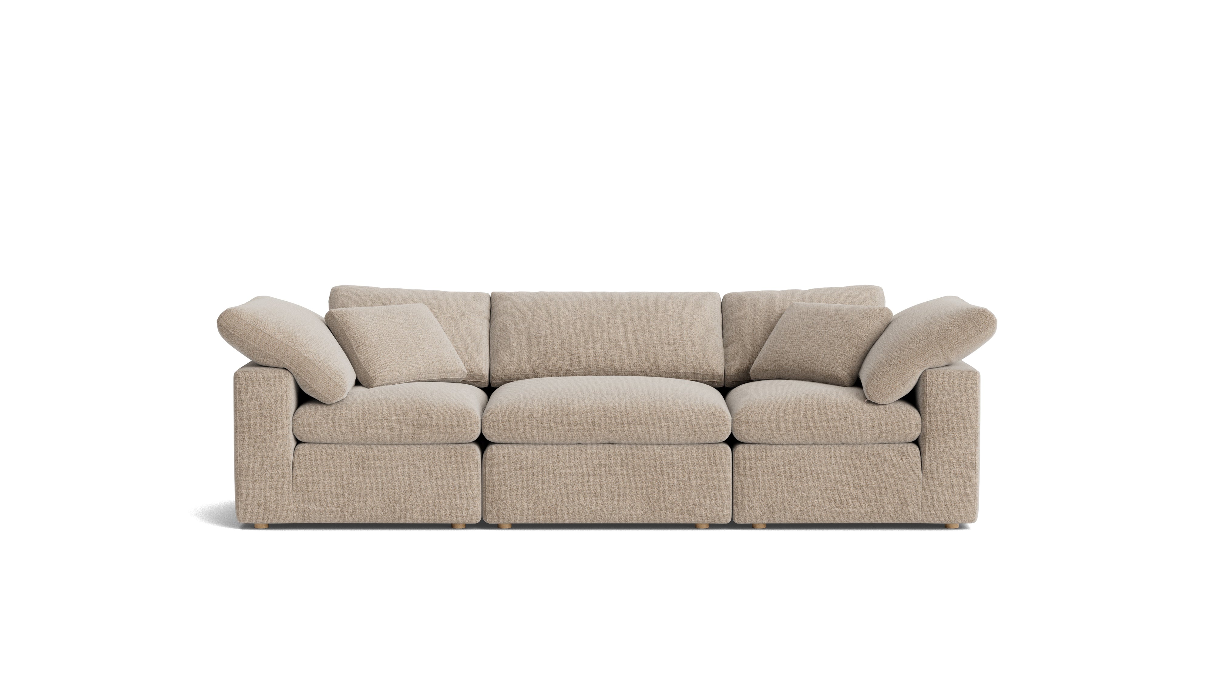 Movie Night™ 3 - Piece Modular Sofa, Standard, Champagne - Sundays Company CanadaSEC-YJ-911-041