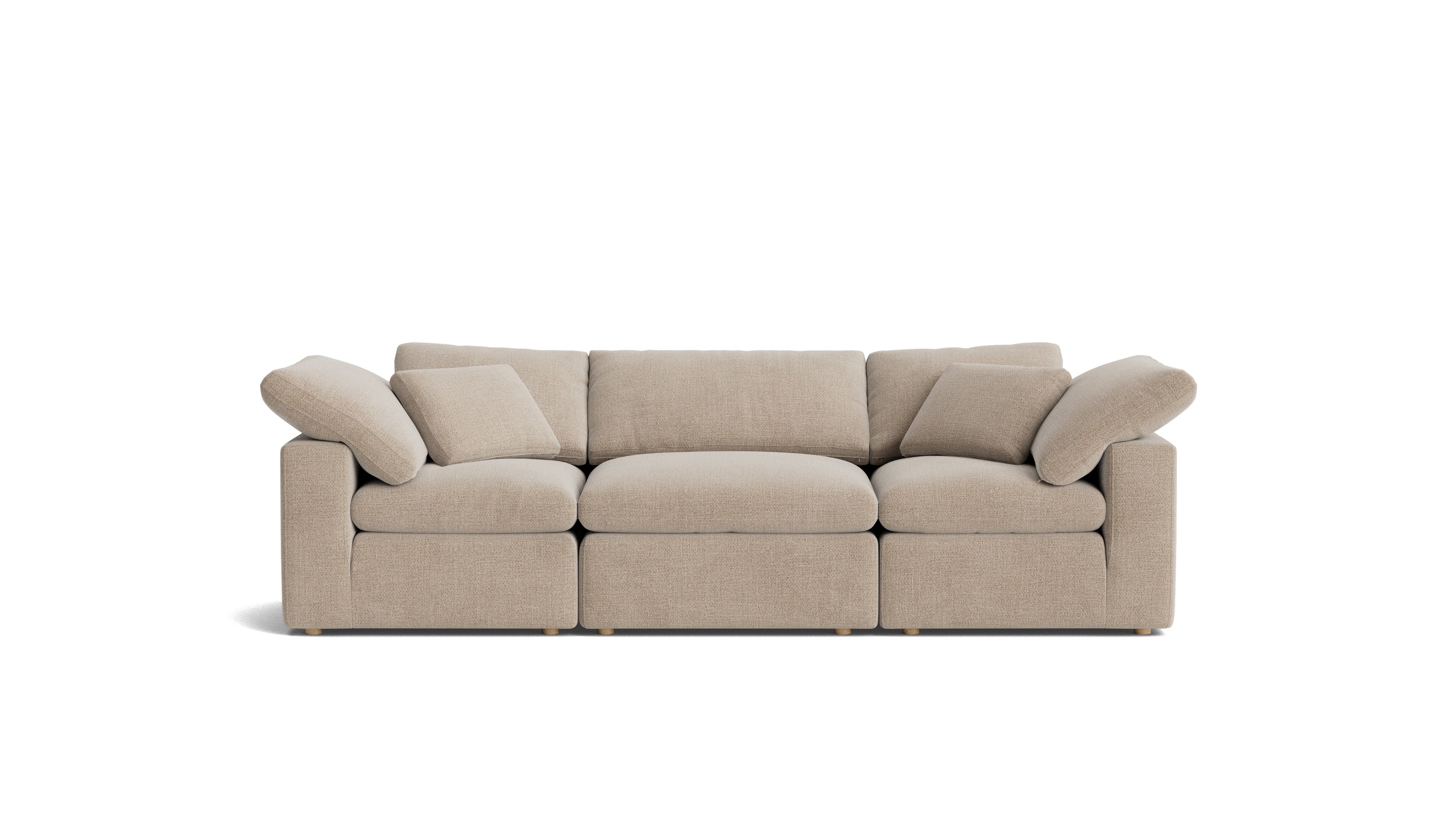 Movie Night™ 3-Piece Modular Sofa, Standard, Champagne