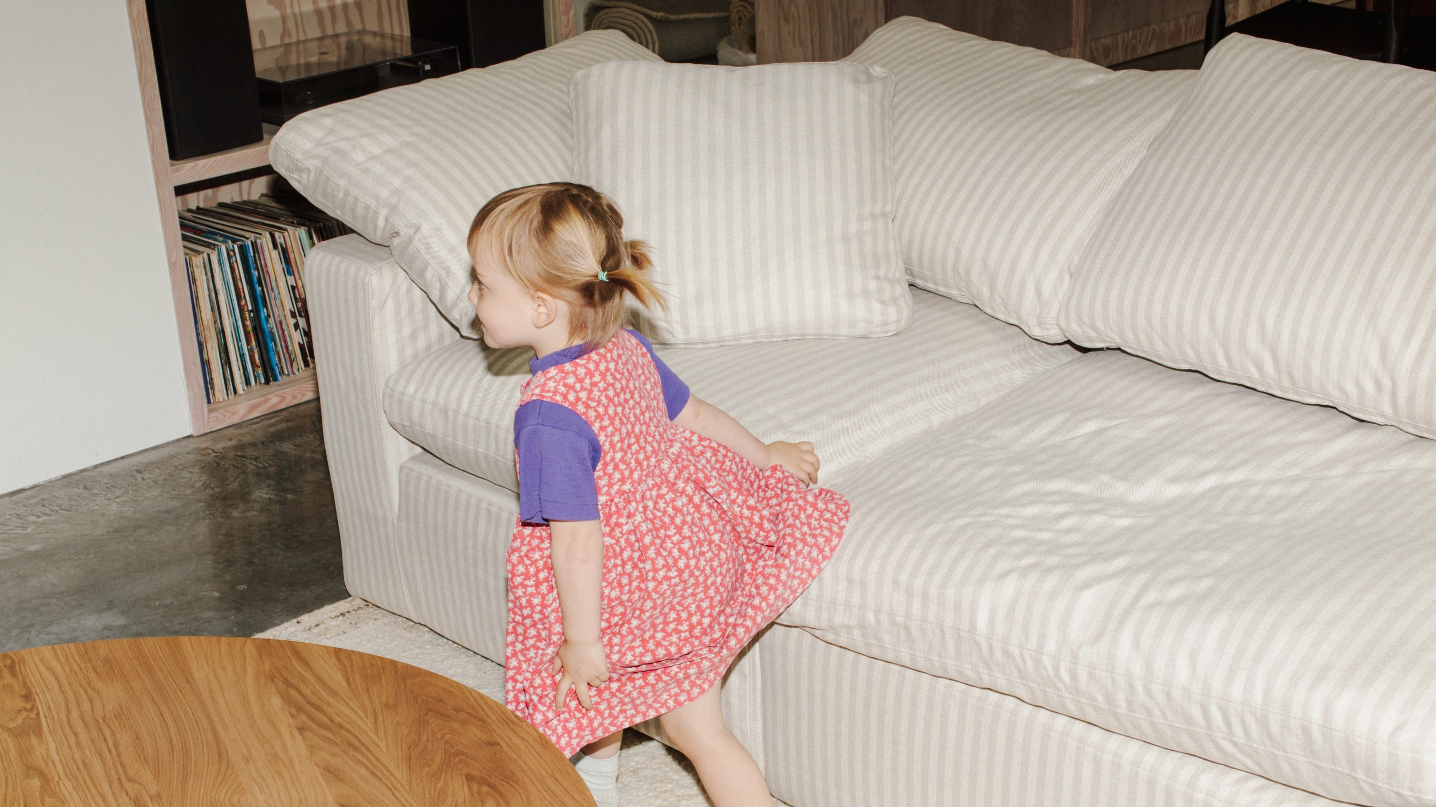 Movie Night™ 2 - Piece Modular Sofa, Large, Newport Stripe - Sundays Company CanadaSEC-YJ-918-011