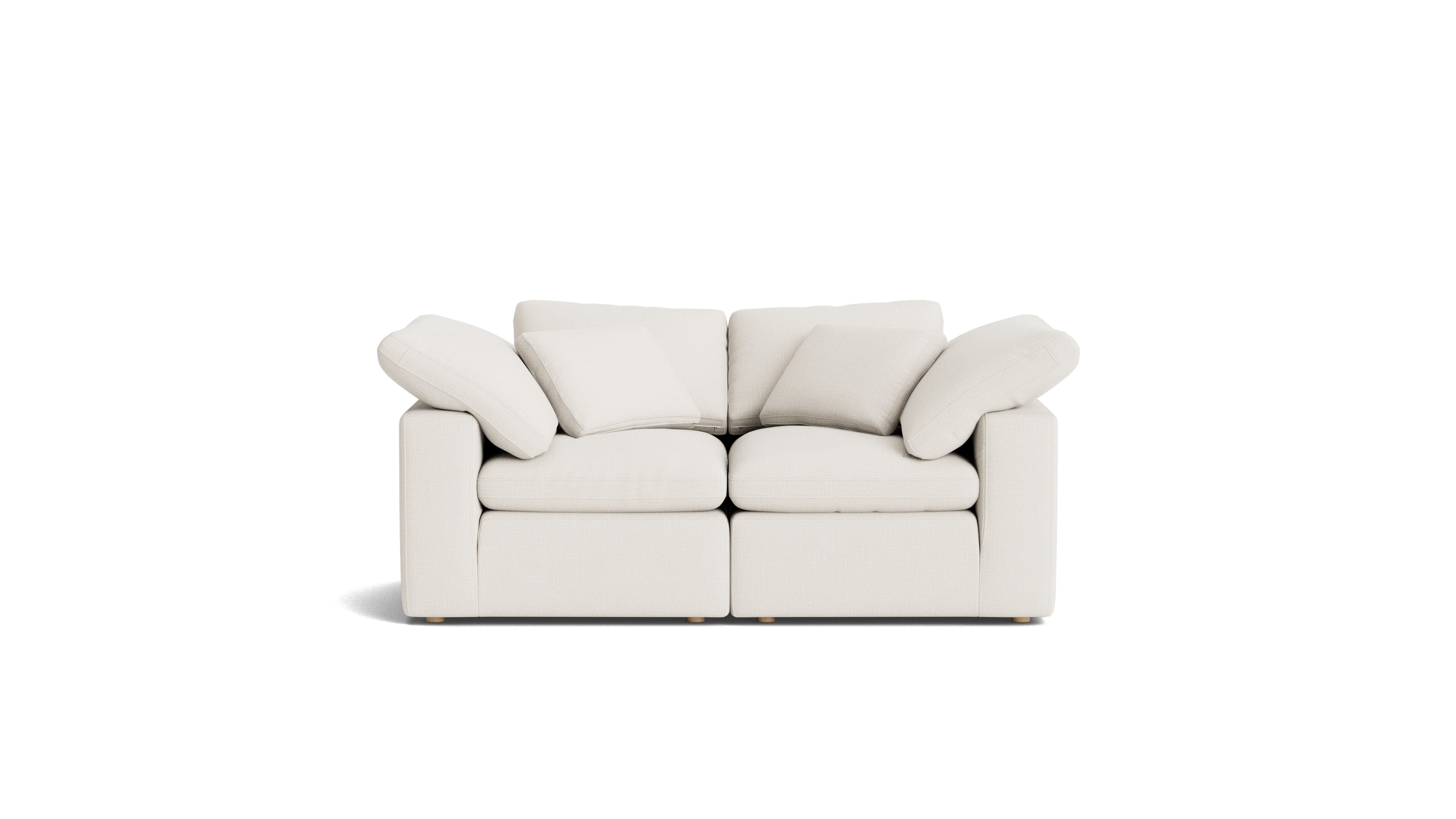 Movie Night™ 2-Piece Modular Sofa, Standard, Cream Linen