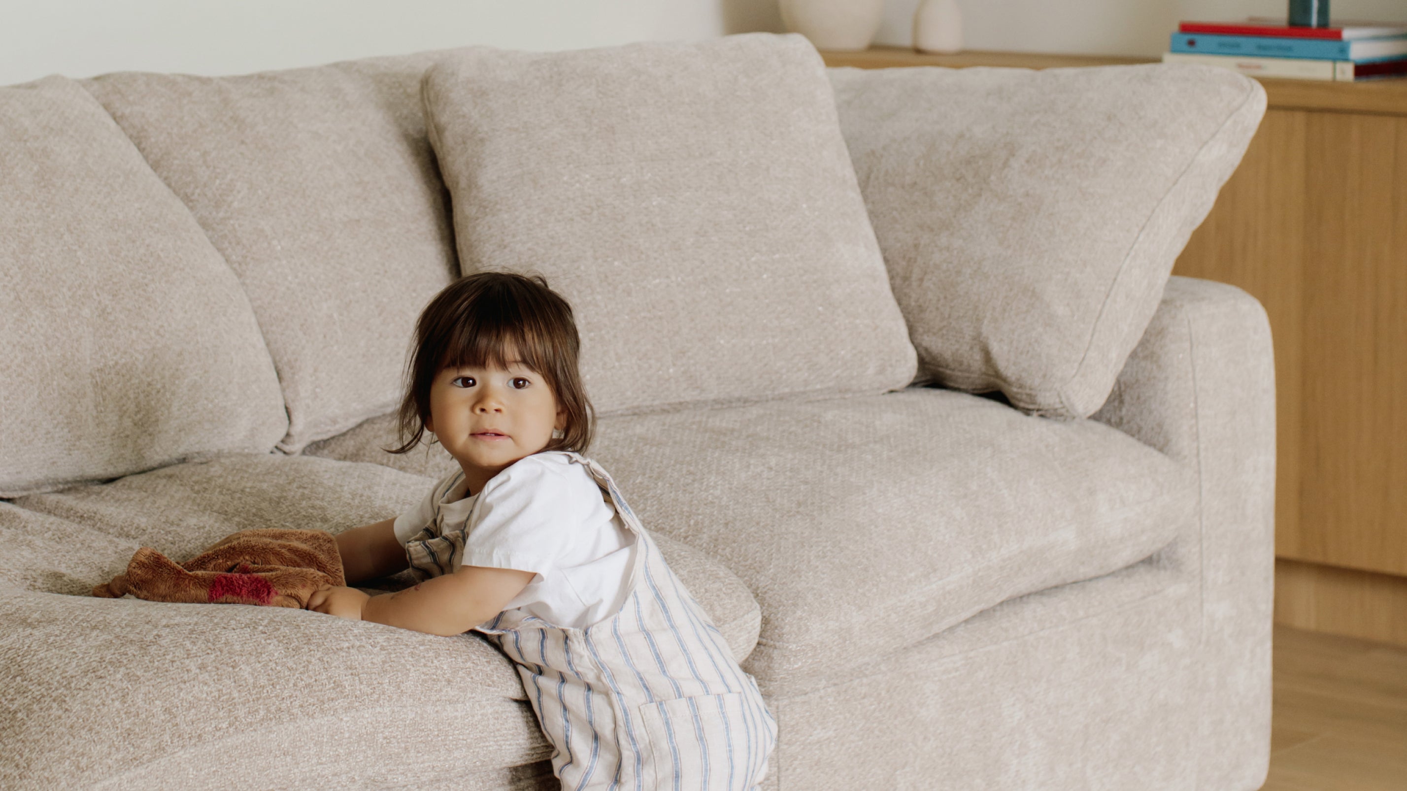 Movie Night™ 2 - Piece Modular Sofa, Large, Champagne - Sundays Company CanadaSEC-YJ-918-041