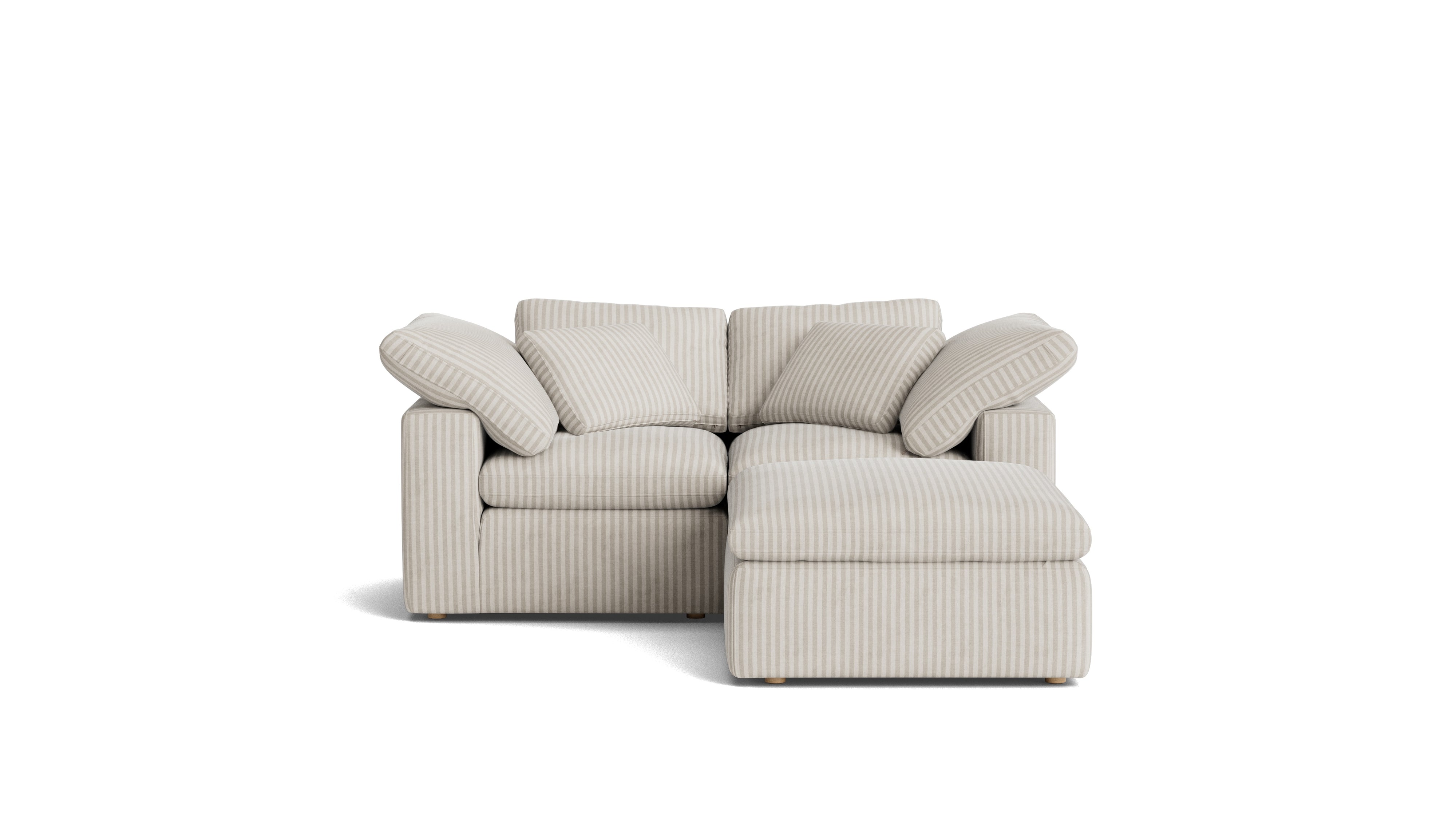 Movie Night™ 3 - Piece Modular Sectional, Standard, Newport Stripe - Sundays Company CanadaSEC-YJ-913-011