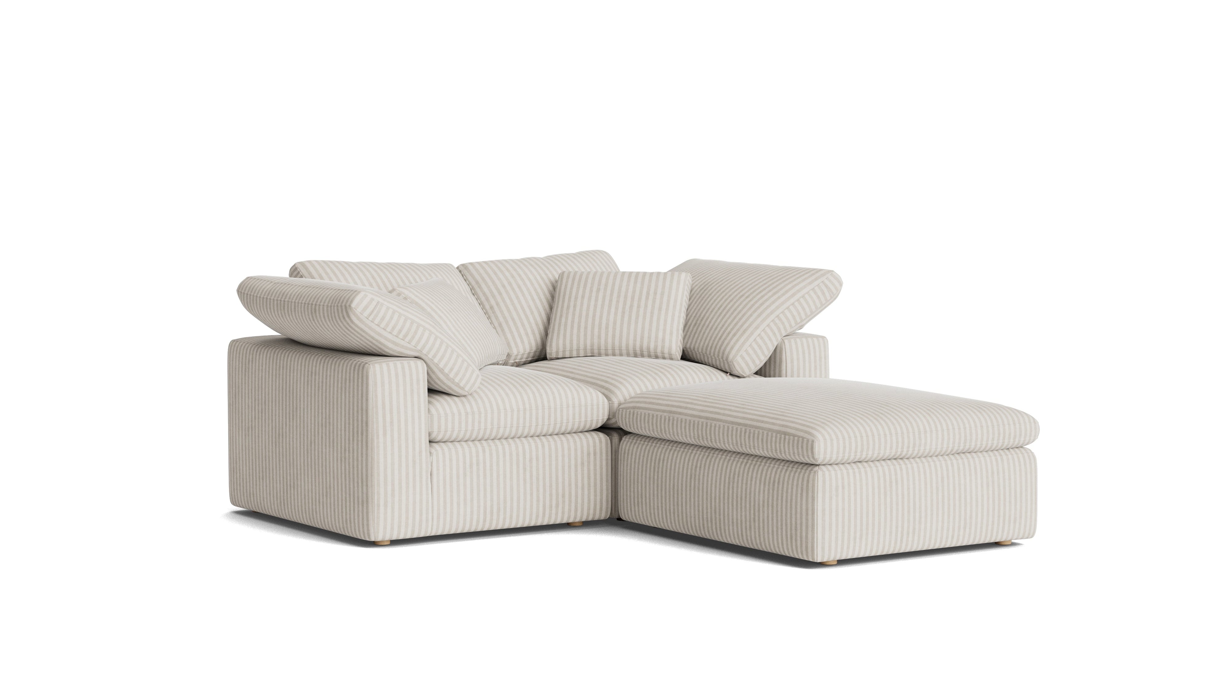 Movie Night™ 3-Piece Modular Sectional, Standard, Newport Stripe