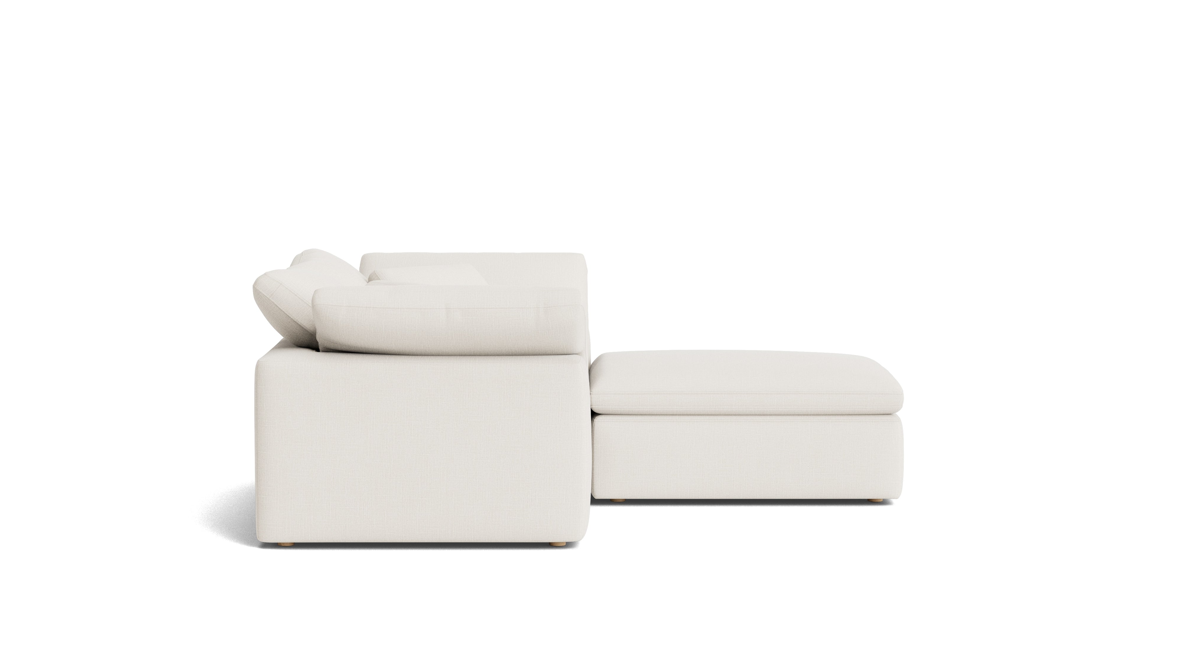 Movie Night™ 3 - Piece Modular Sectional, Standard, Cream Linen - Sundays Company CanadaSEC-YJ-913-018