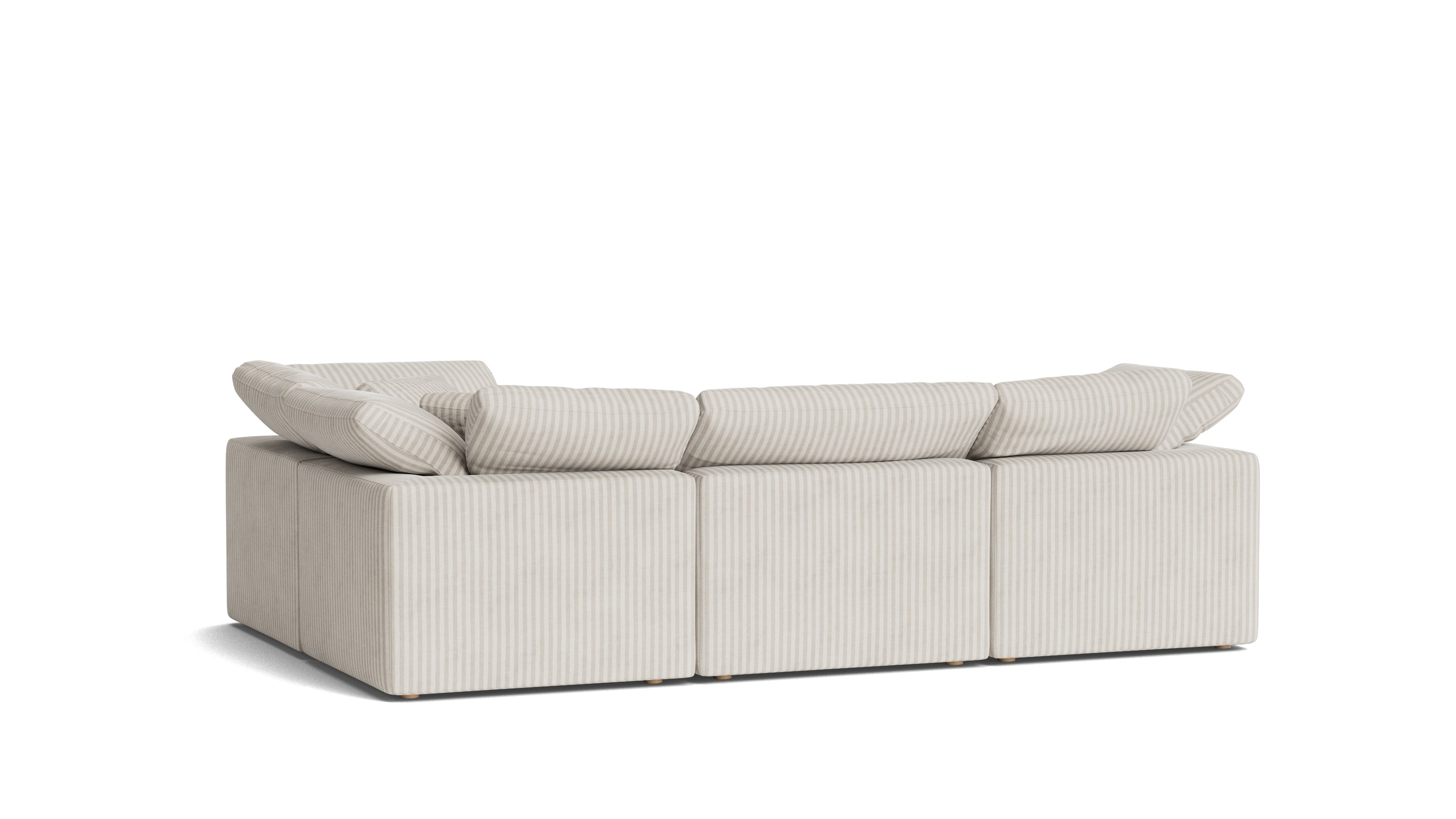 Movie Night™ 4 - Piece Modular Sectional Closed, Standard, Newport Stripe - Sundays Company CanadaSEC-YJ-914-011