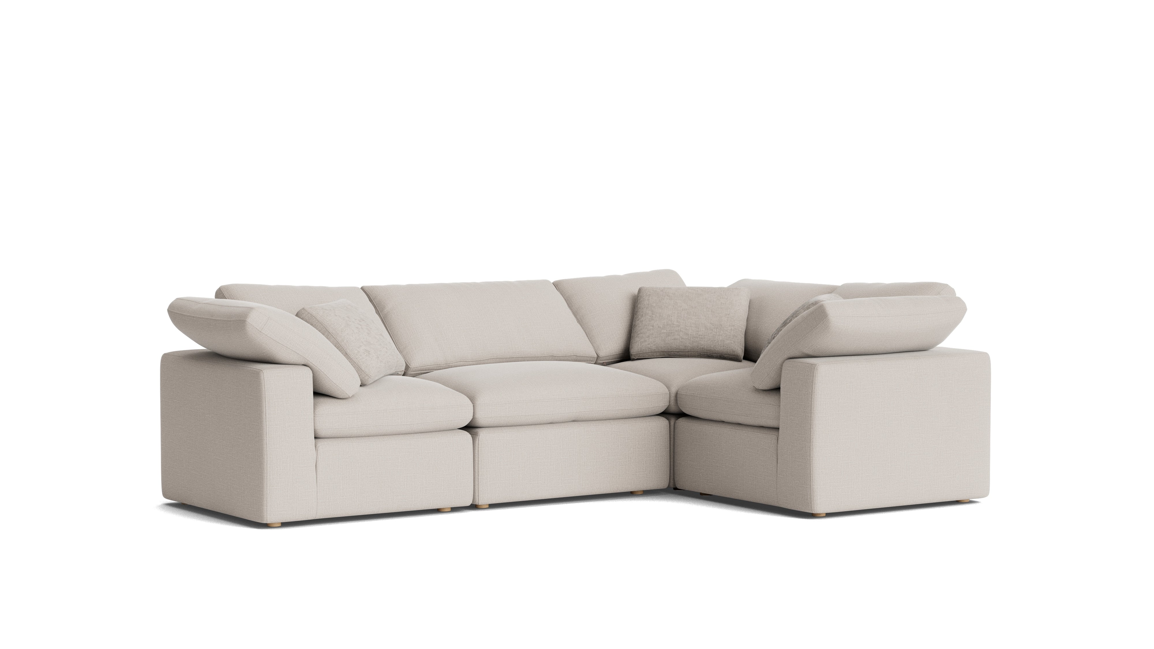 Movie Night™ 4 - Piece Modular Sectional Closed, Standard, Clay - Sundays Company CanadaSEC-YJ-914-015