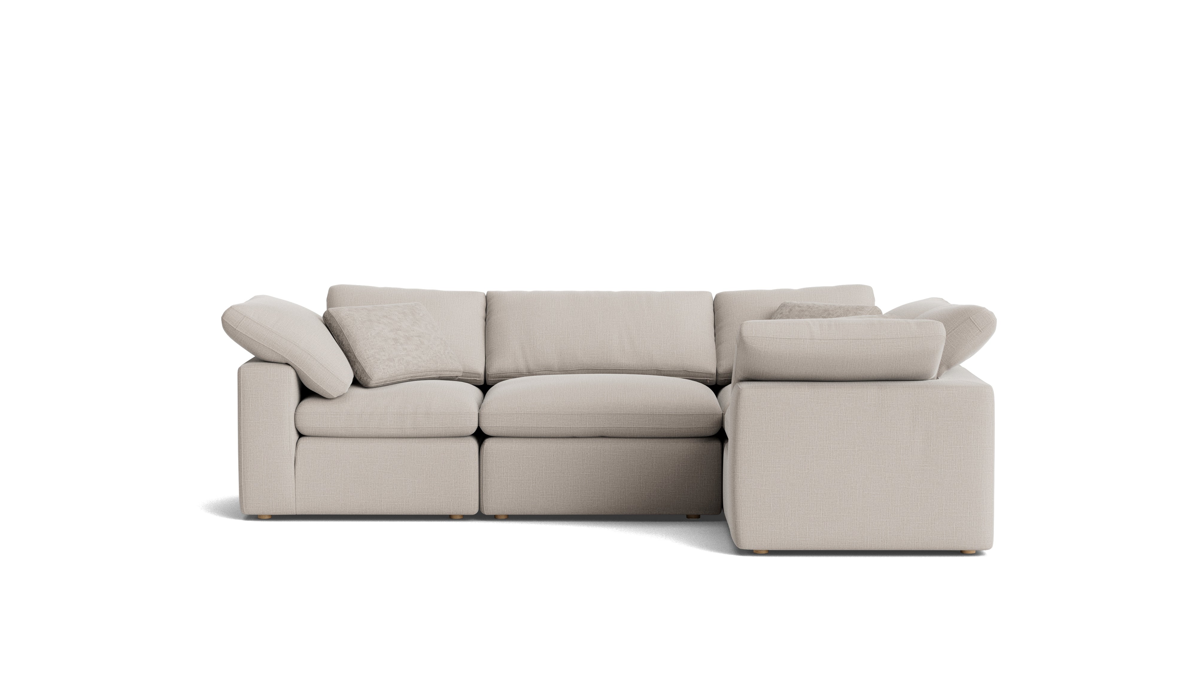 Movie Night™ 4 - Piece Modular Sectional Closed, Standard, Clay - Sundays Company CanadaSEC-YJ-914-015