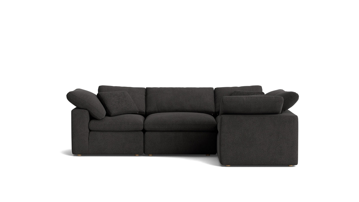 Movie Night™ 4-Piece Modular Sectional Closed, Standard, Dark Shadow