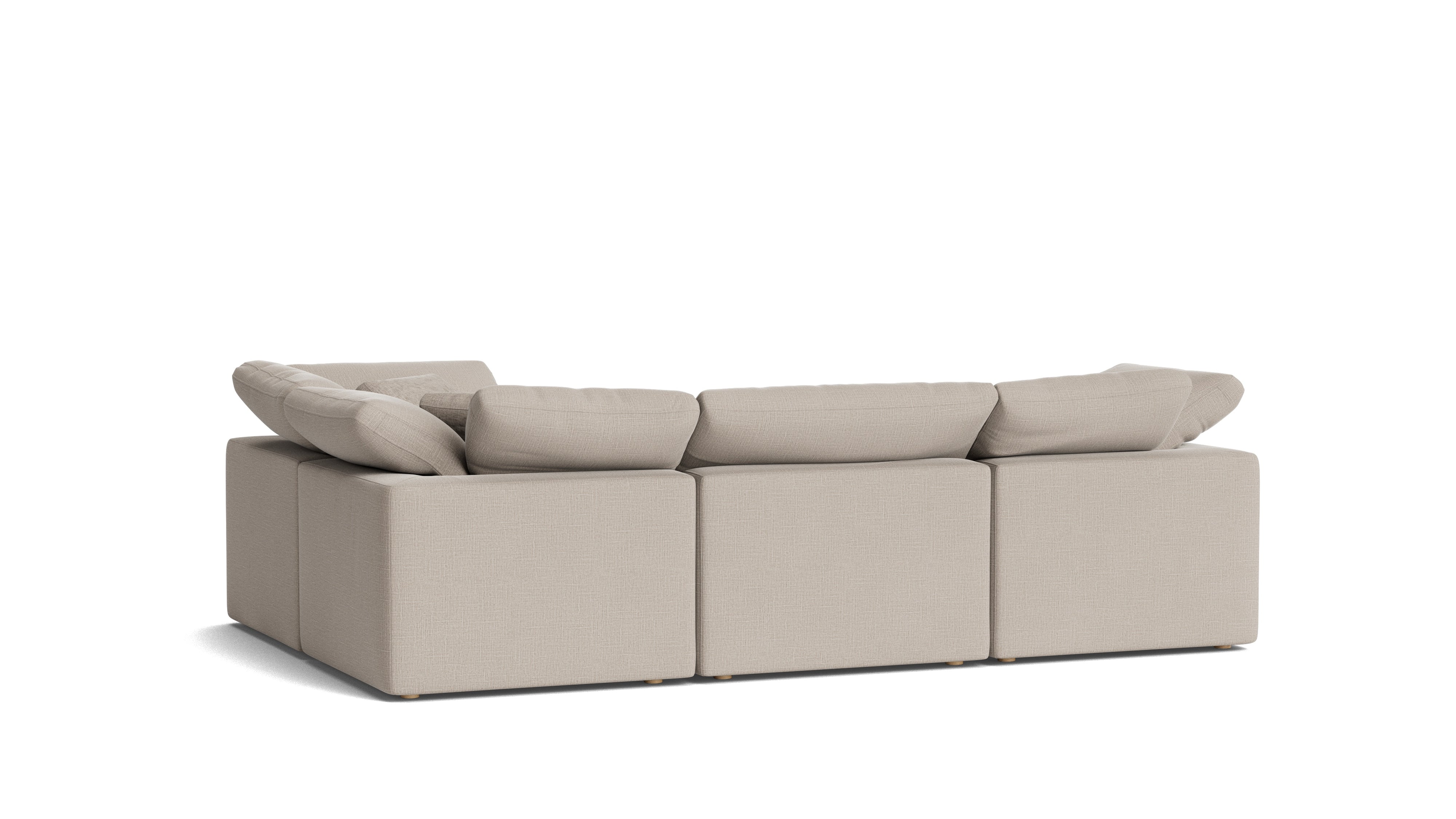Movie Night™ 4 - Piece Modular Sectional Closed, Standard, Light Pebble - Sundays Company CanadaSEC-YJ-914-029
