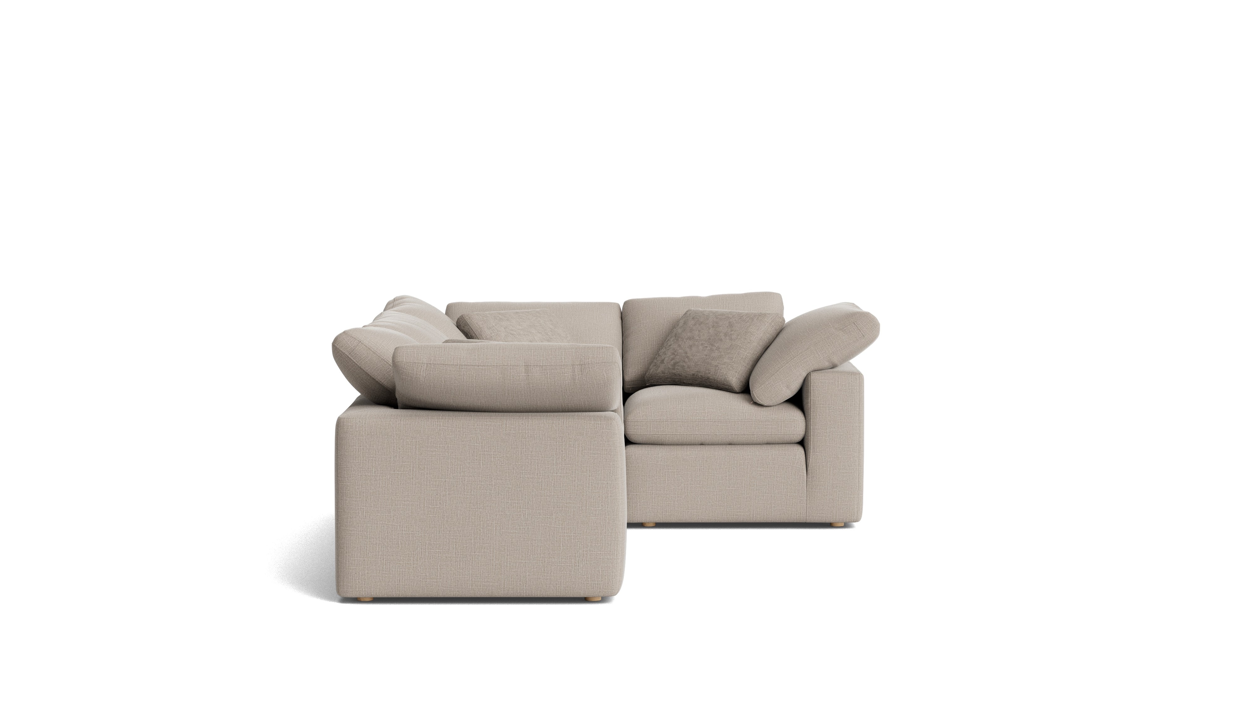 Movie Night™ 4 - Piece Modular Sectional Closed, Standard, Light Pebble - Sundays Company CanadaSEC-YJ-914-029