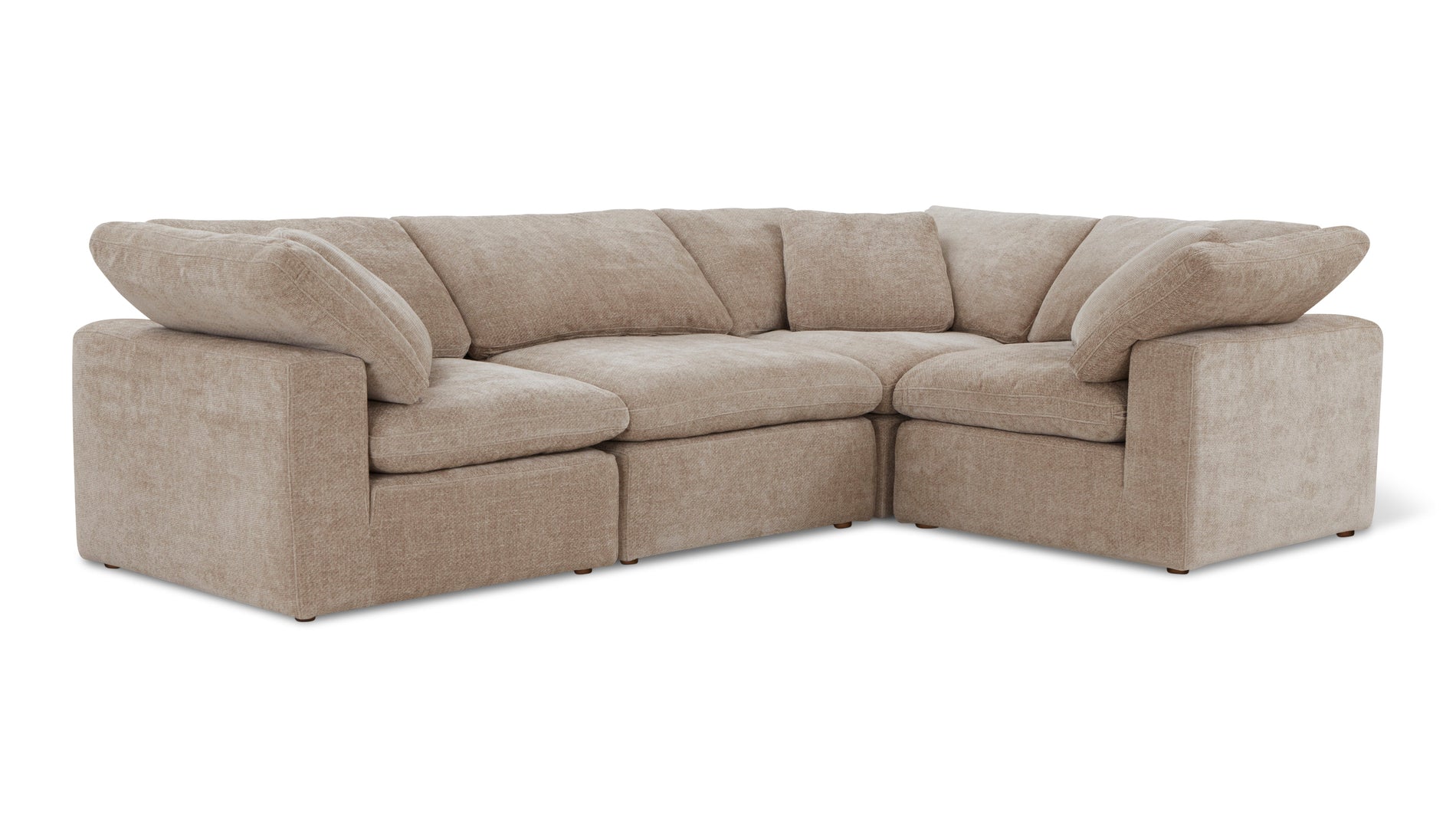 Movie Night™ 4-Piece Modular Sectional Closed, Standard, Champagne_image