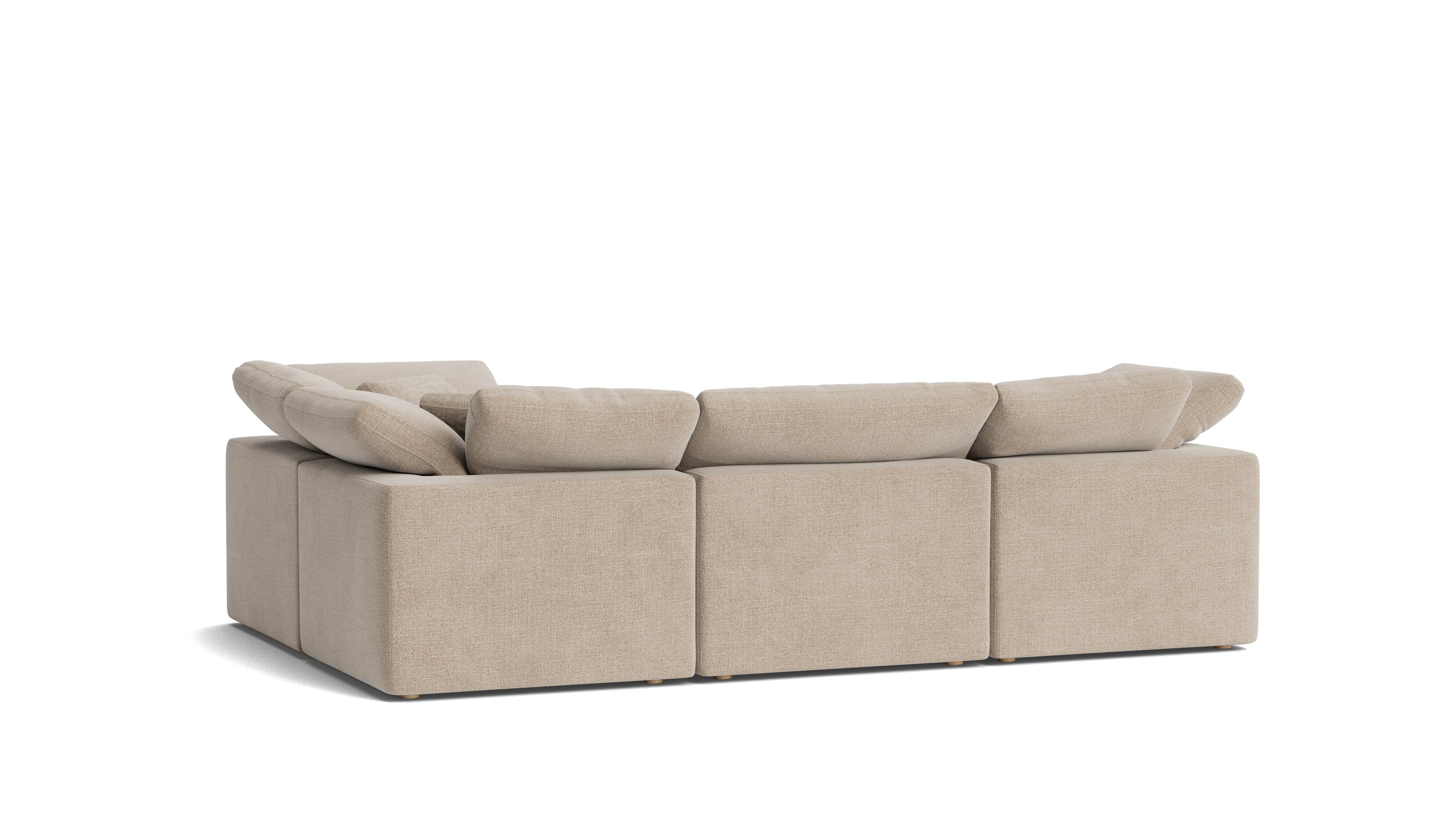 Movie Night™ 4 - Piece Modular Sectional Closed, Standard, Champagne - Sundays Company CanadaSEC-YJ-914-041