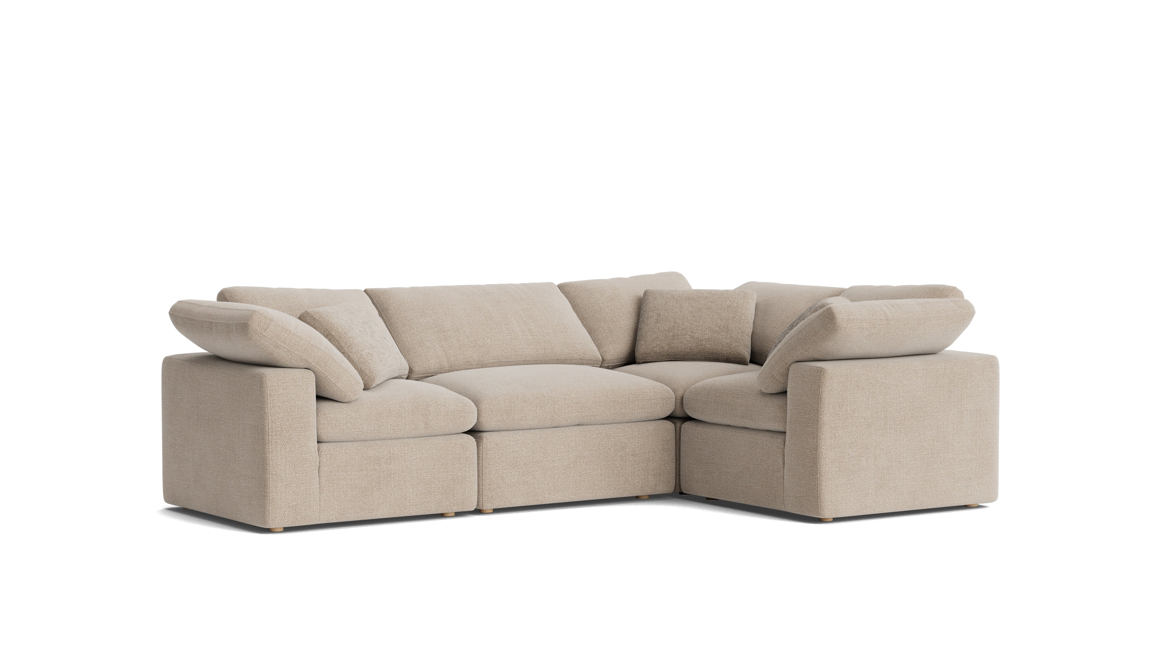 Movie Night™ 4 - Piece Modular Sectional Closed, Standard, Champagne - Sundays Company CanadaSEC-YJ-914-041