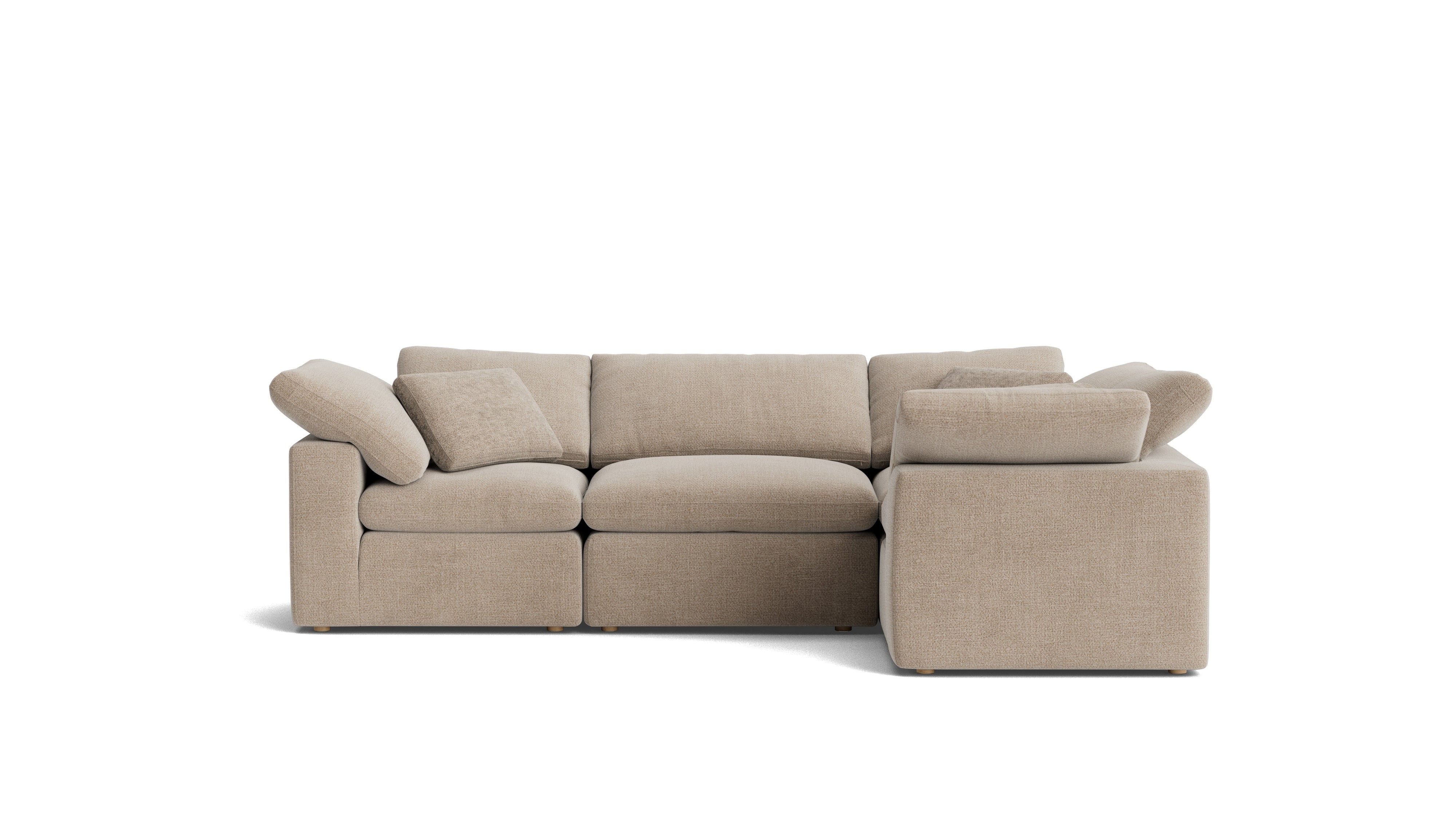 Movie Night™ 4 - Piece Modular Sectional Closed, Standard, Champagne - Sundays Company CanadaSEC-YJ-914-041