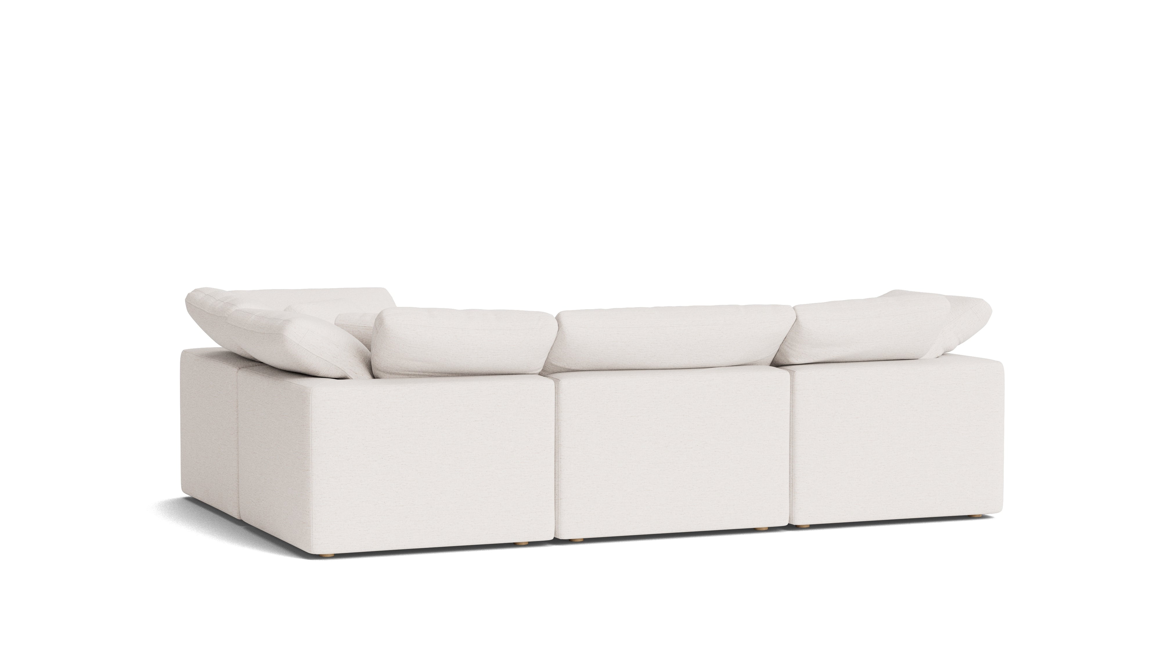 Movie Night™ 4-Piece Modular Sectional Closed, Standard, Nomad Snow