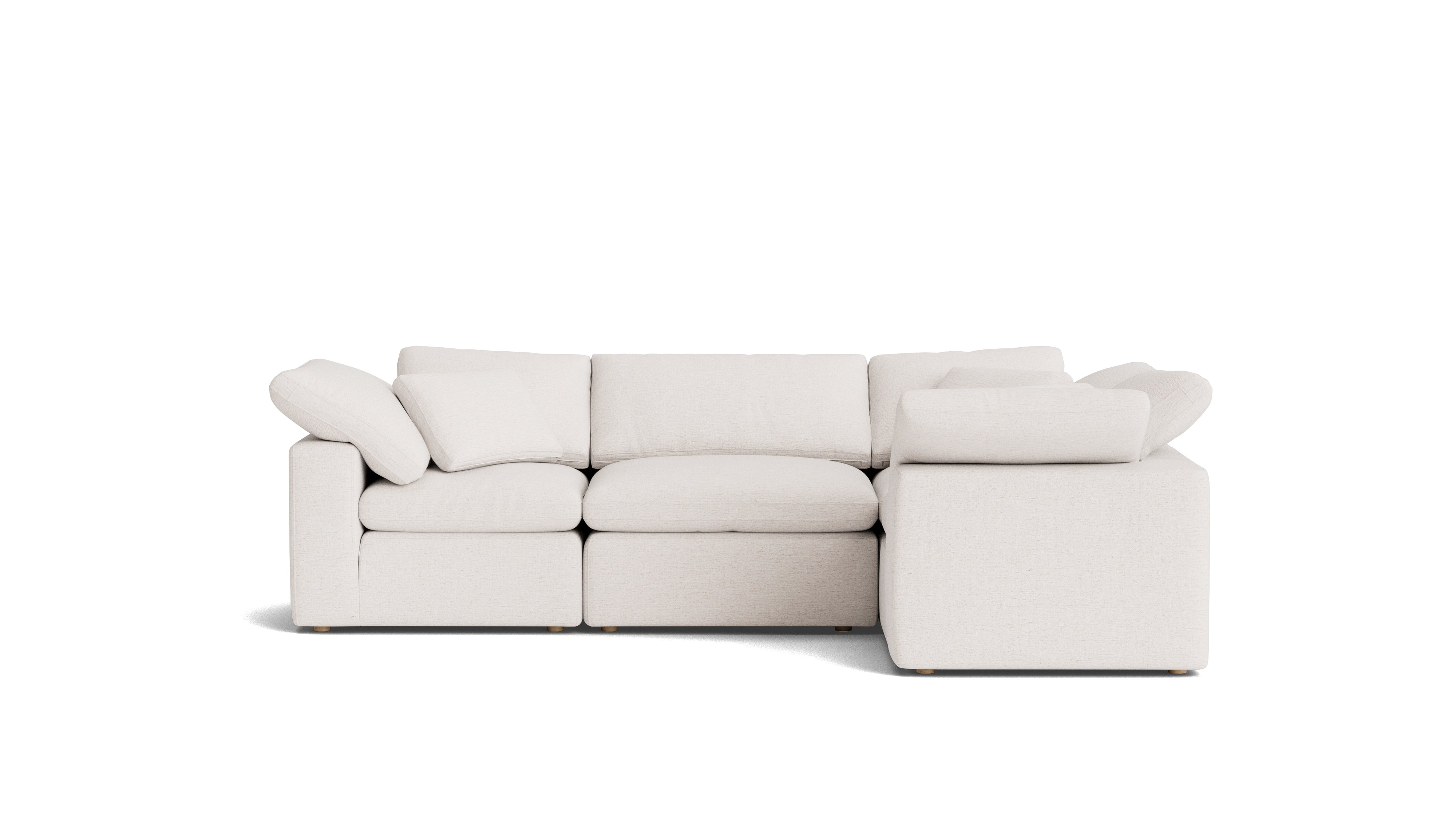 Movie Night™ 4-Piece Modular Sectional Closed, Standard, Nomad Snow
