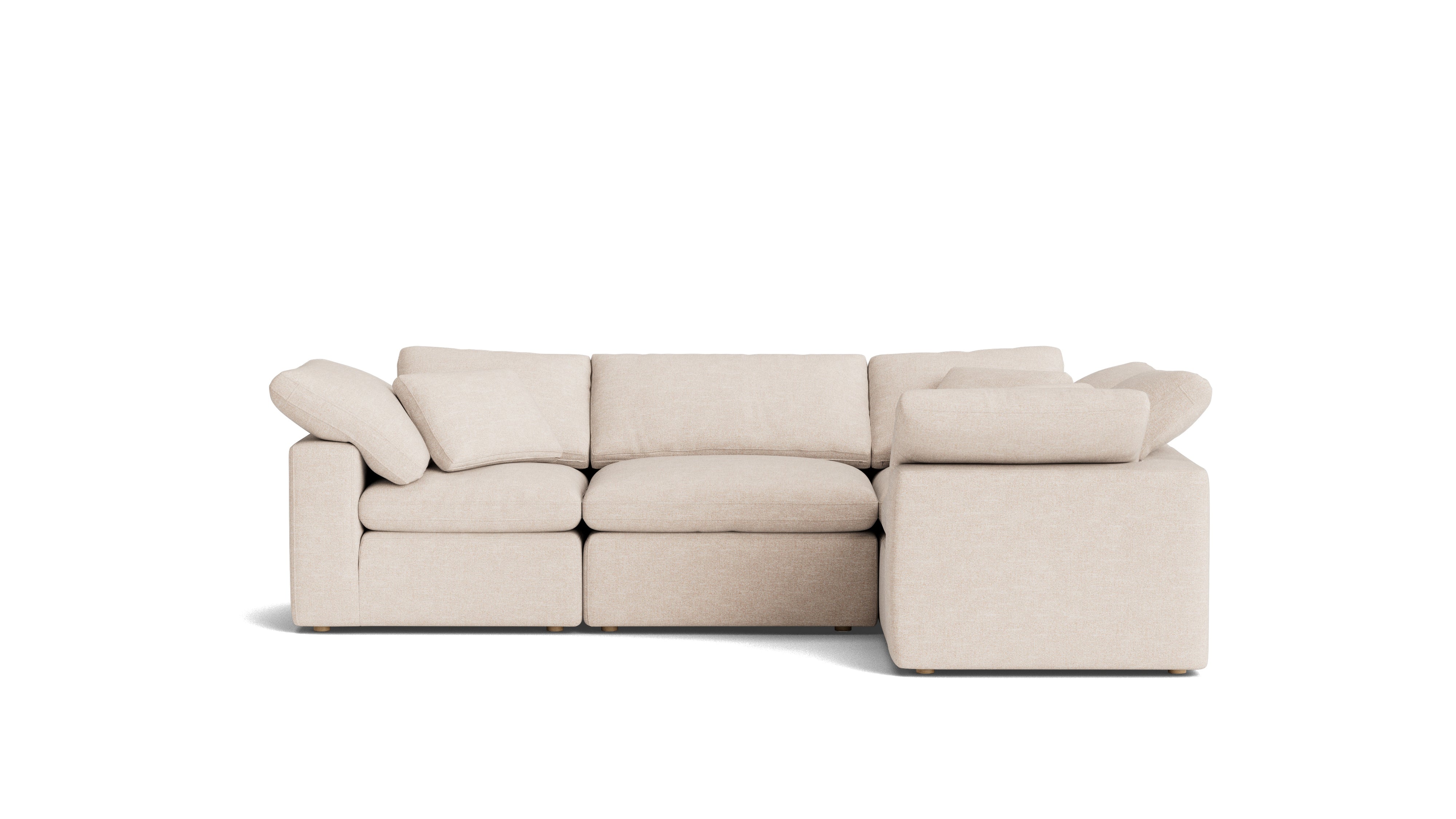 Movie Night™ 4-Piece Modular Sectional Closed, Standard, Sunbeam