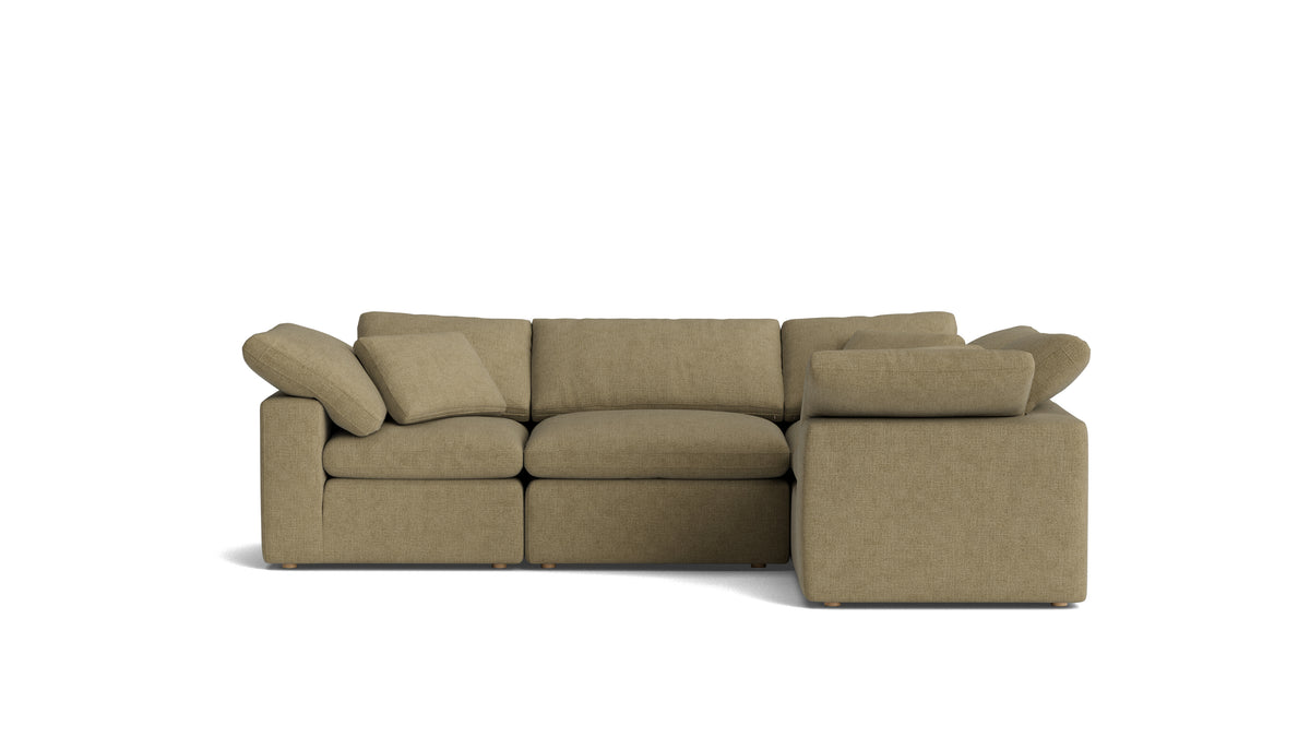 Movie Night™ 4-Piece Modular Sectional Closed, Standard, Olive_image
