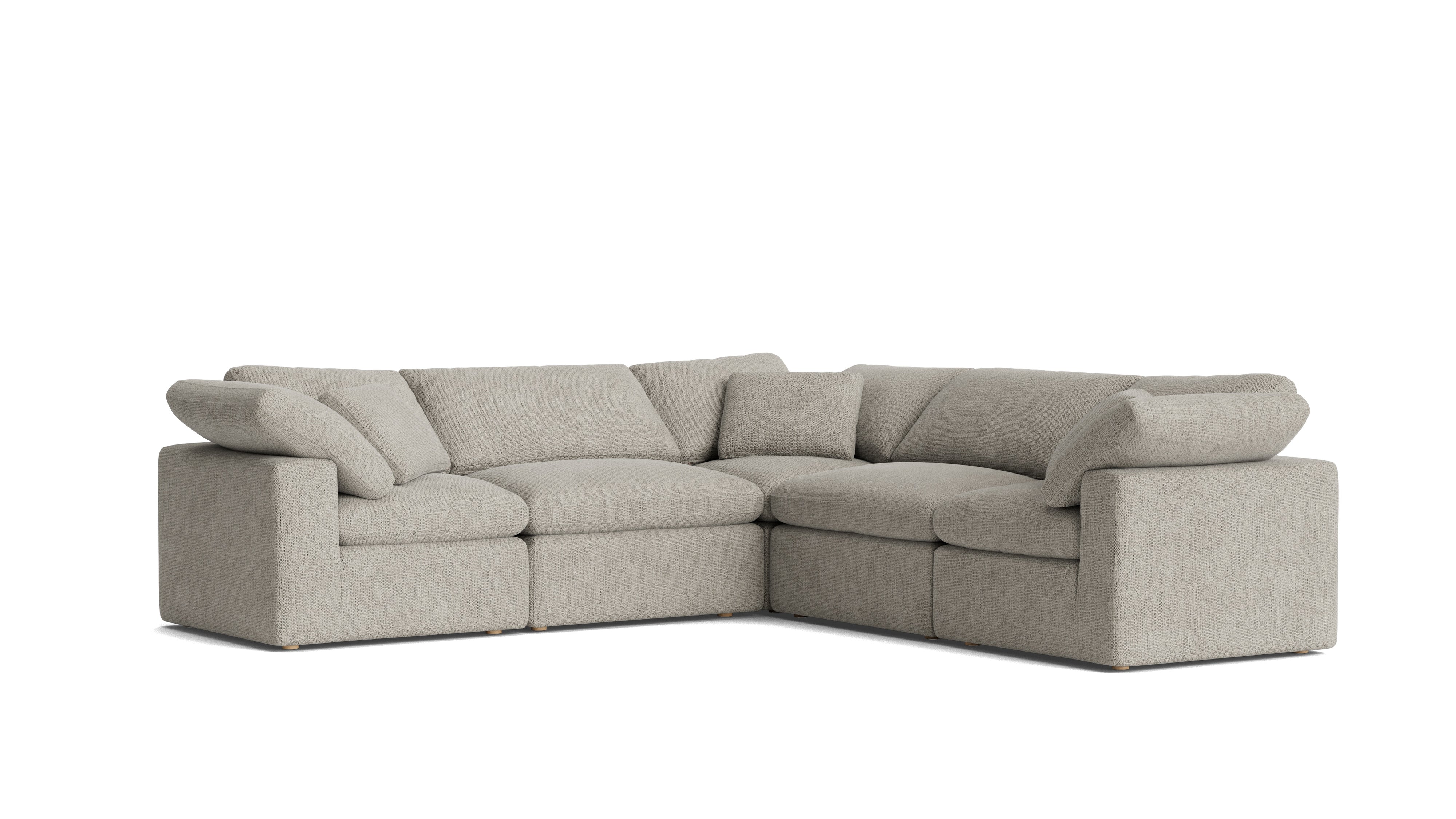 Movie Night™ 5 - Piece Modular Sectional Closed, Standard, Oatmeal - Sundays Company CanadaSEC-YJ-915-007