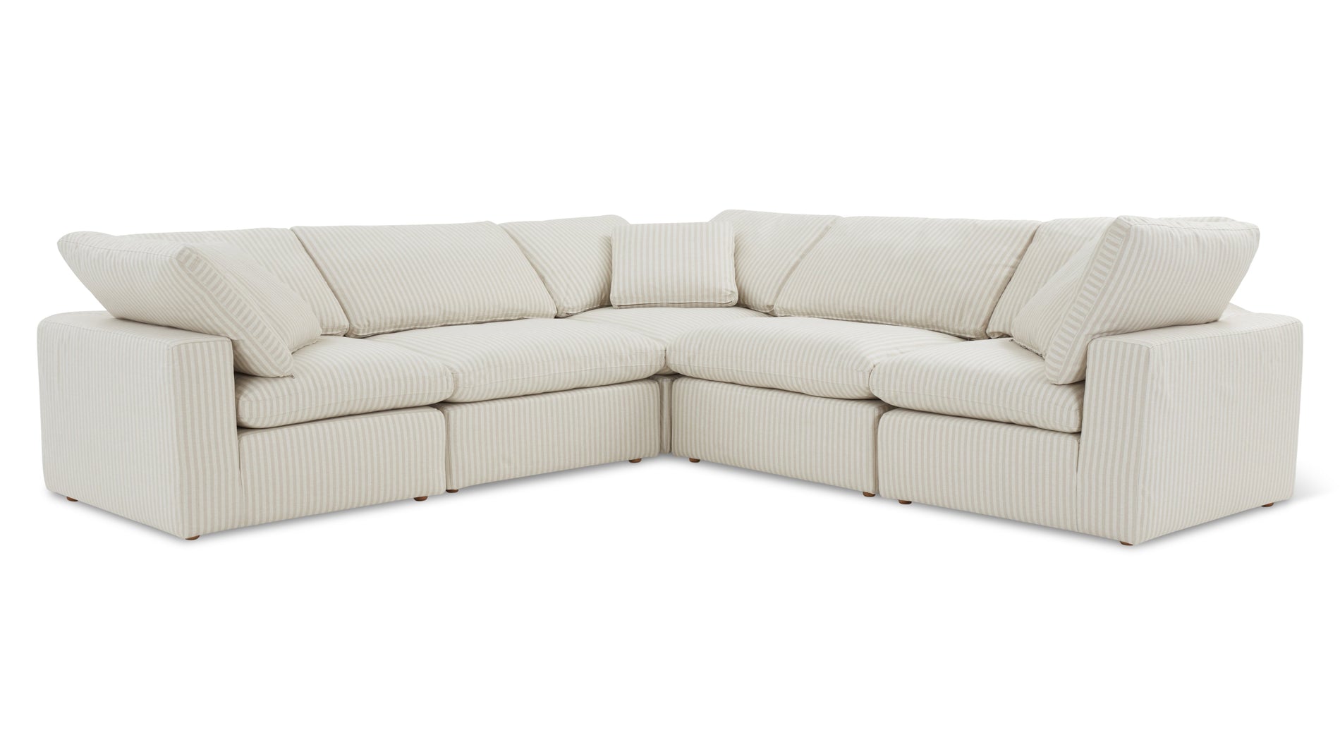 Movie Night™ 5-Piece Modular Sectional Closed, Standard, Newport Stripe_image