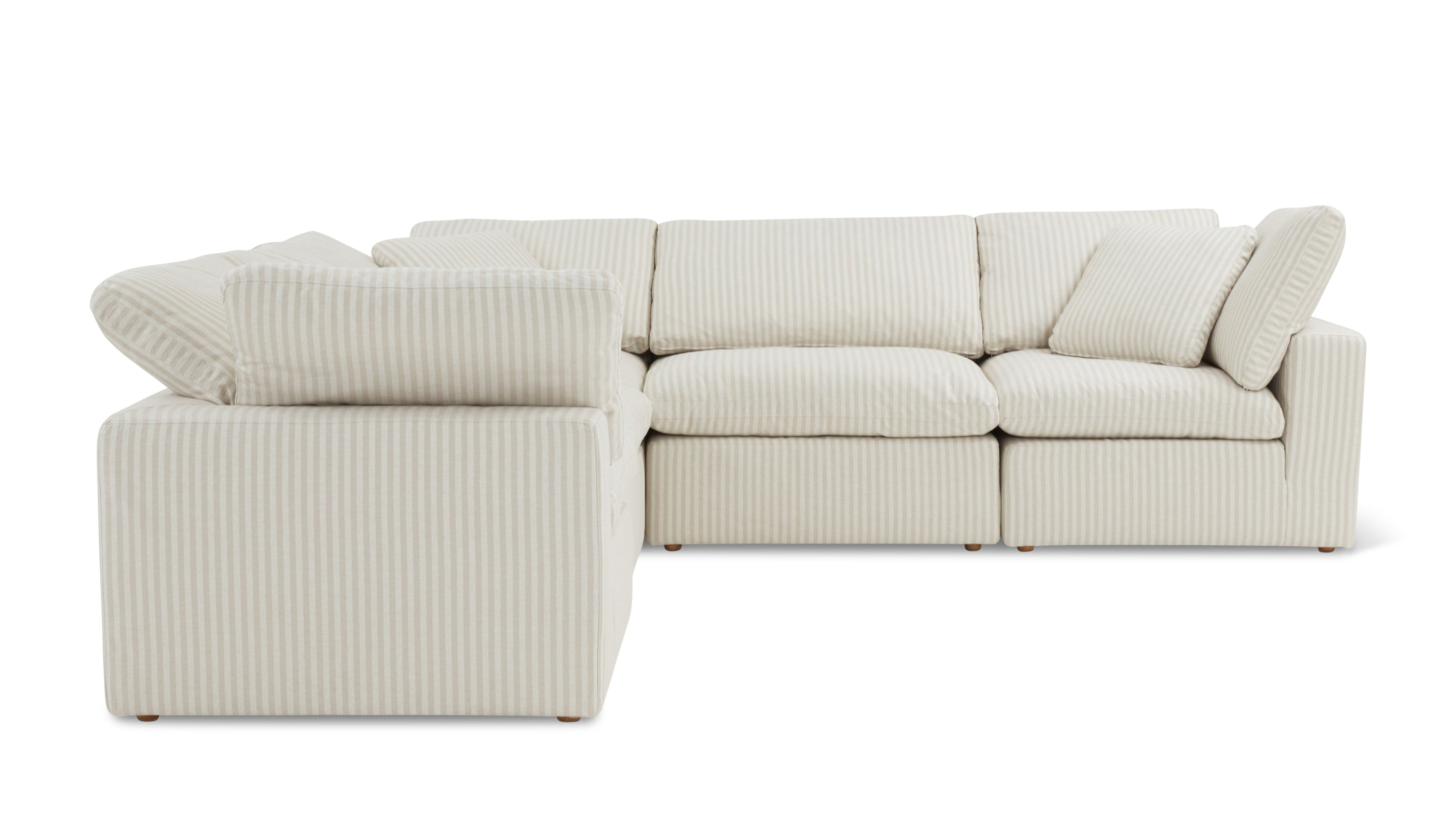 Movie Night™ 5-Piece Modular Sectional Closed, Standard, Newport Stripe - Image 10