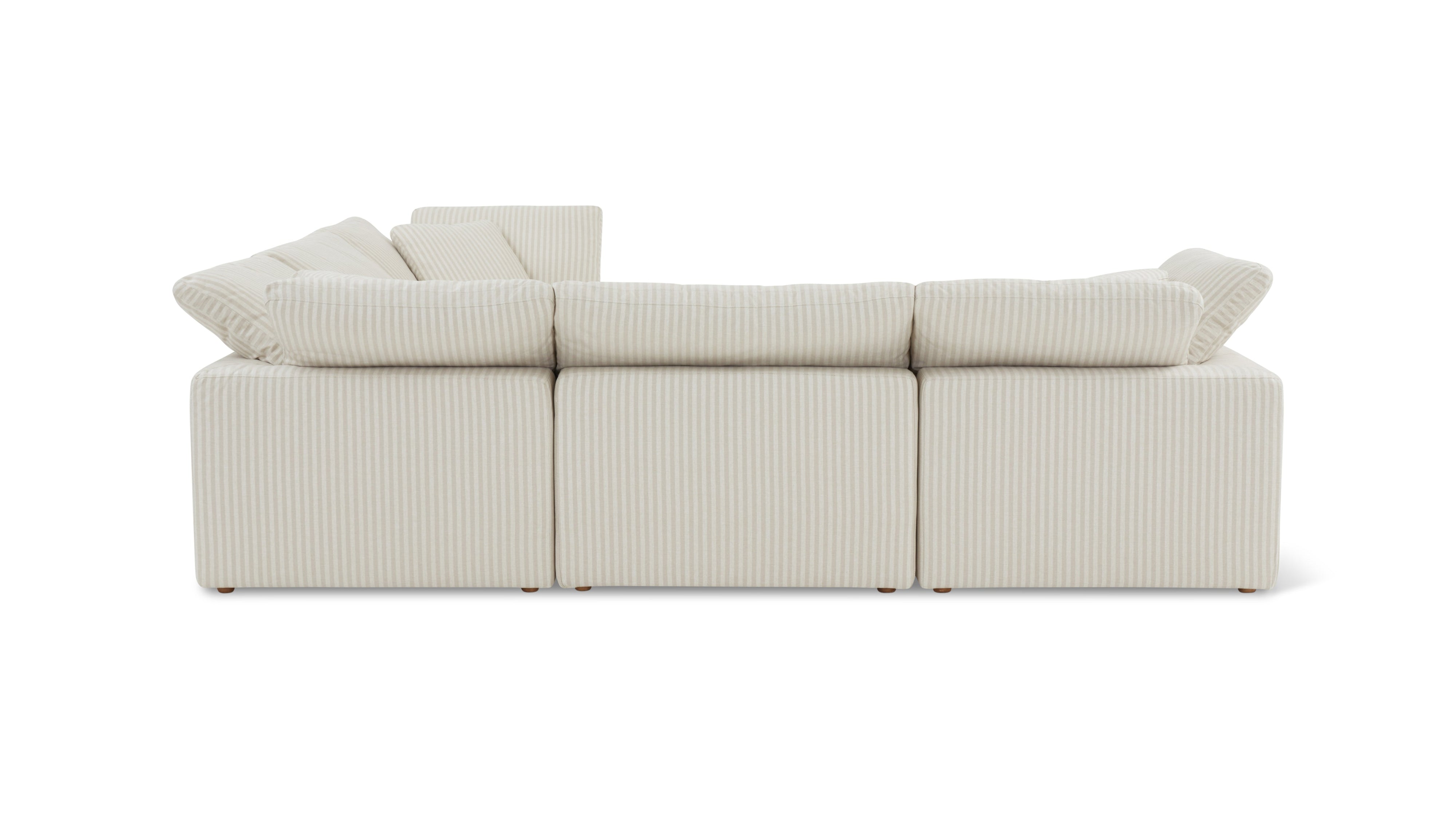 Movie Night™ 5-Piece Modular Sectional Closed, Standard, Newport Stripe - Image 10